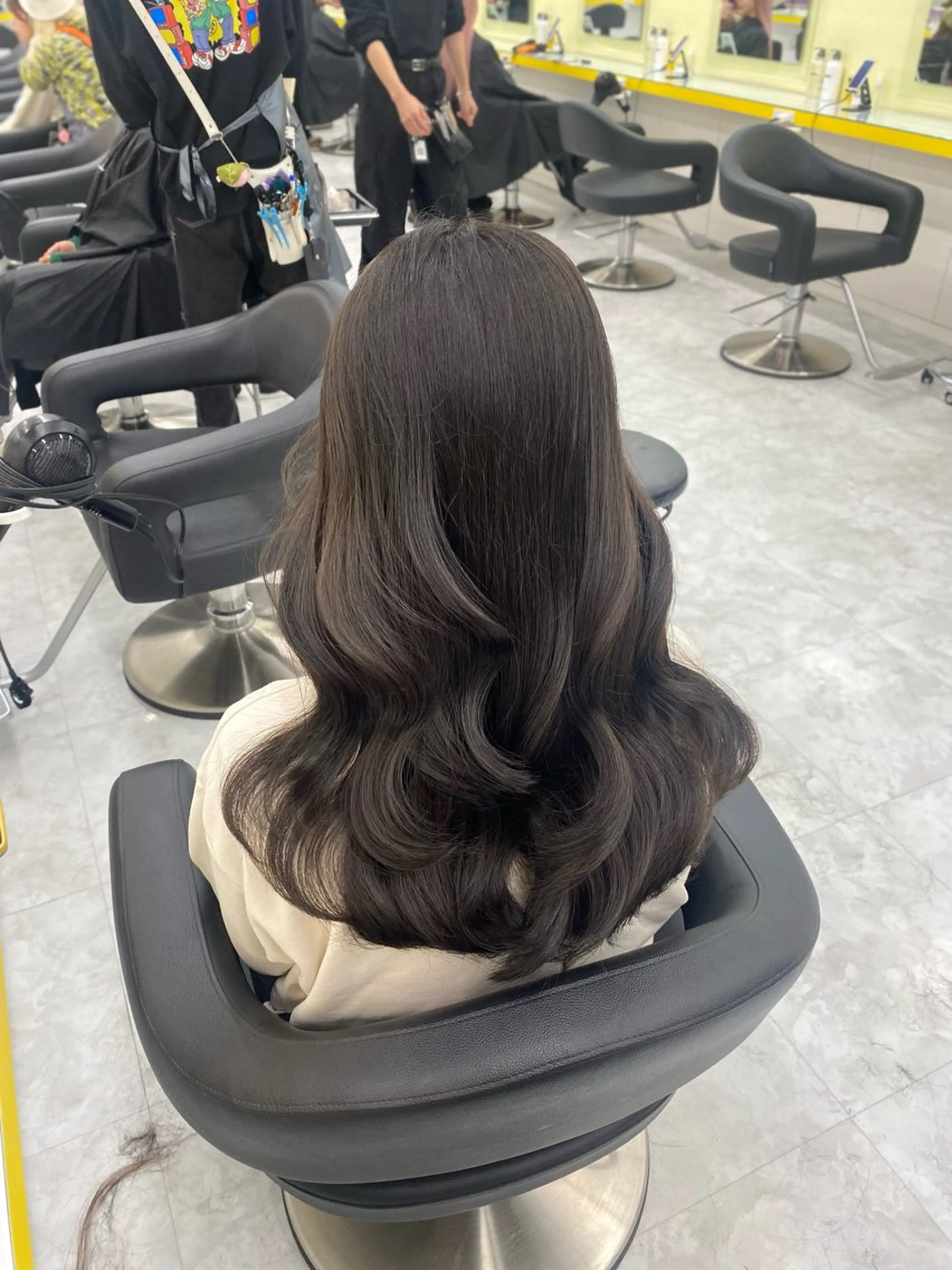 ロング カラー パーマ ヘアアレンジ メンズ キッズ メンズブリーチ ブリーチ 透明感カラー グレージュ ブリーチなしカラー Lumo所属・💖横浜ブリーチなし 💖MIHOのヘアスタイル