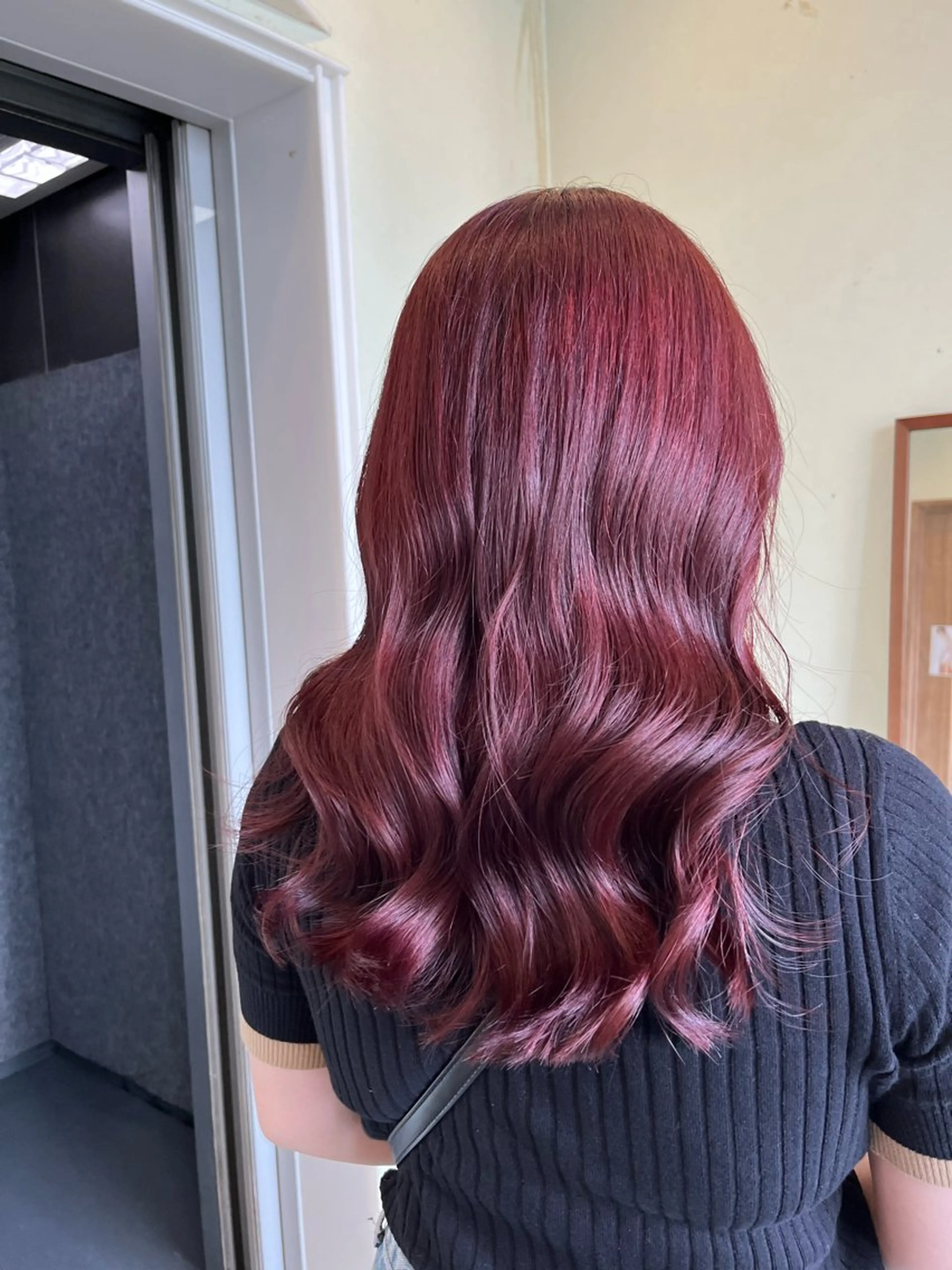 ロング カラー ピンクカラー カット ヘアカラー トリートメント yuri🌼 NUMBER 天王寺のヘアスタイル