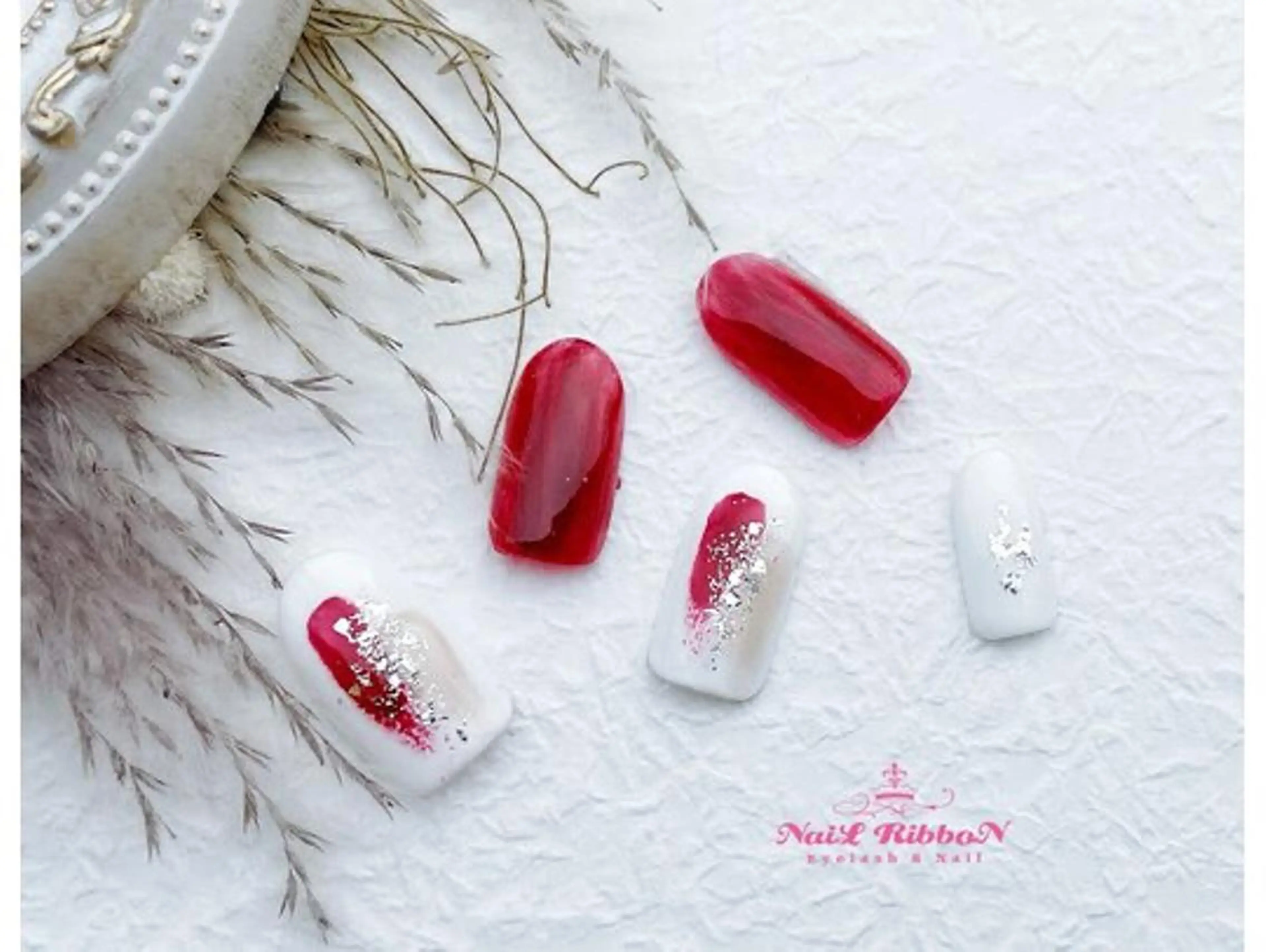 ネイル ネイルリボン 石田のネイルデザイン