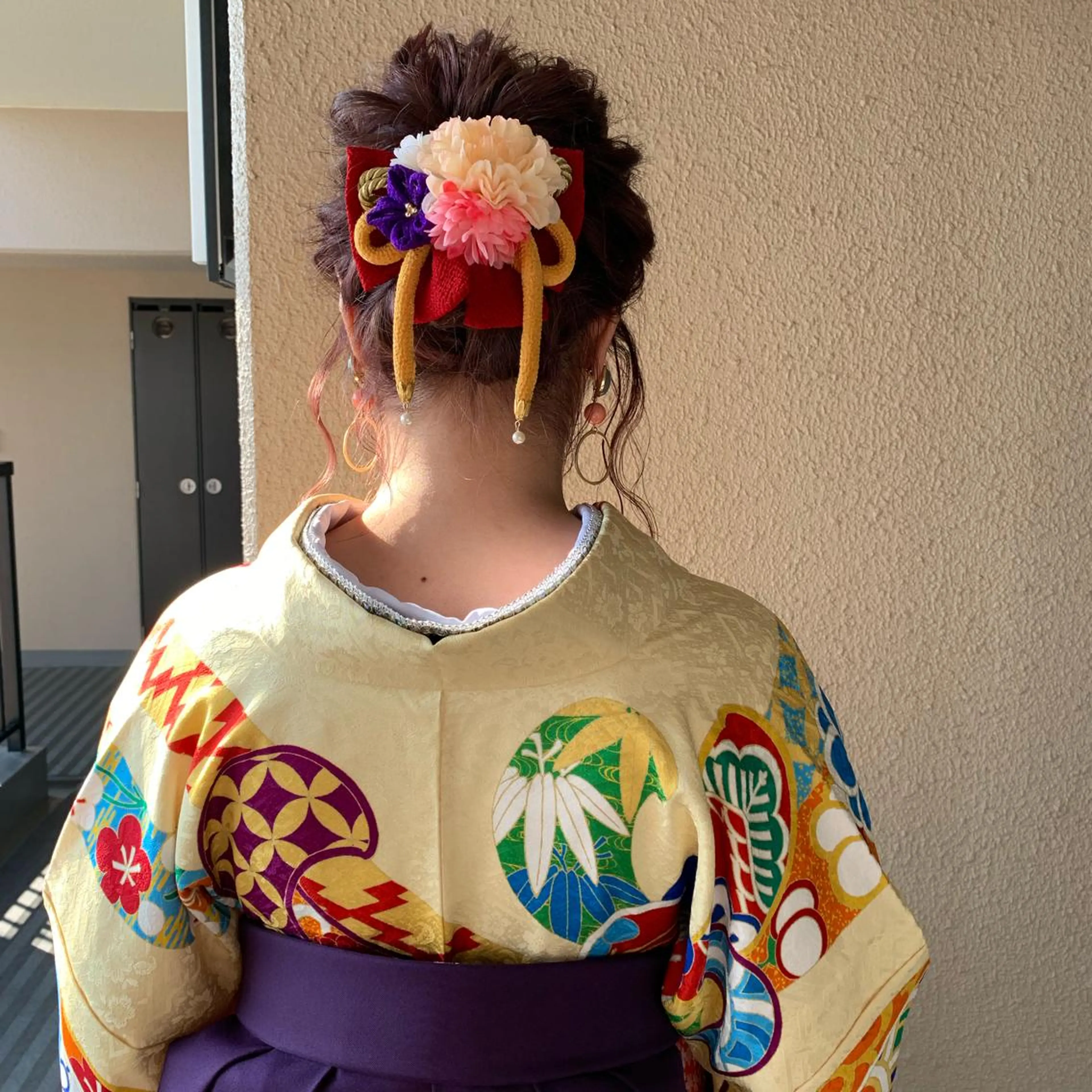 ミディアム ヘアアレンジ 卒業式のヘアスタイル 着付け chouette/ 根本優希のヘアスタイル