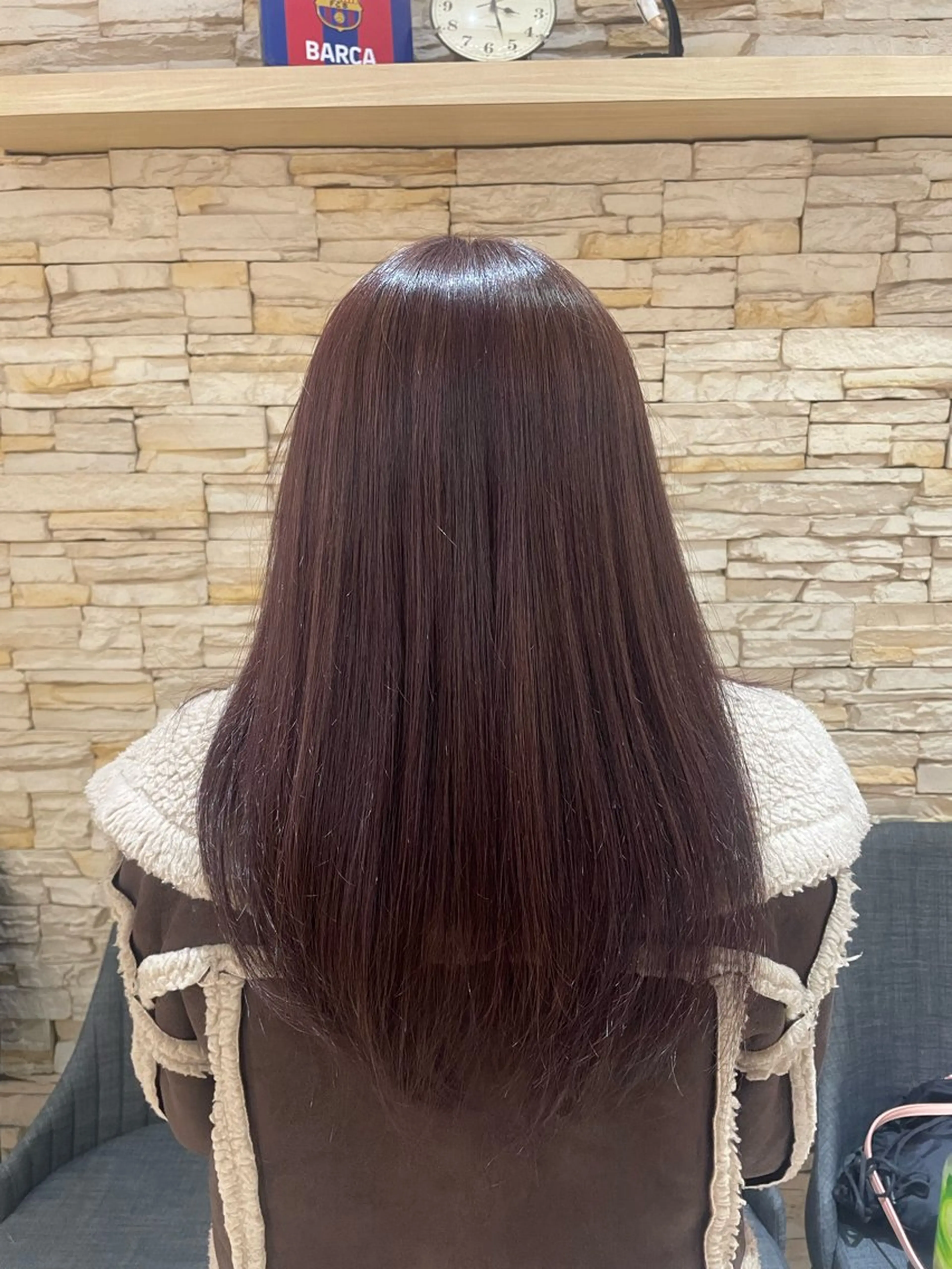 セミロング カラー ブラウンカラー レッドカラー レッドブラウン Agu hair ferdi 千歳烏山店所属・⚡️カネコ マサフミ⚡️のヘアスタイル