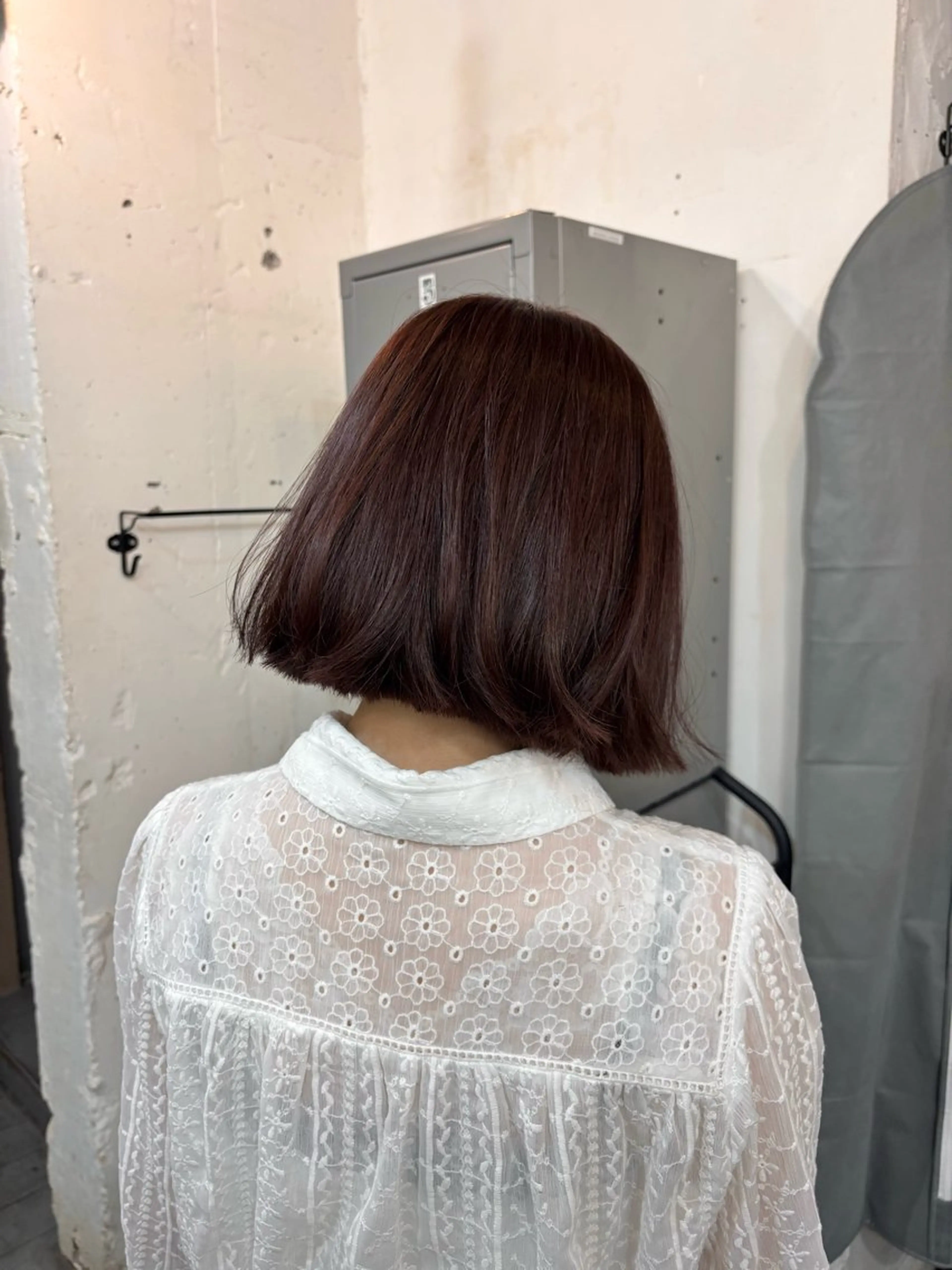 ショート ピンクブラウン ボブ カット ヘアカラー kaze代官山 🪽kanameのヘアスタイル