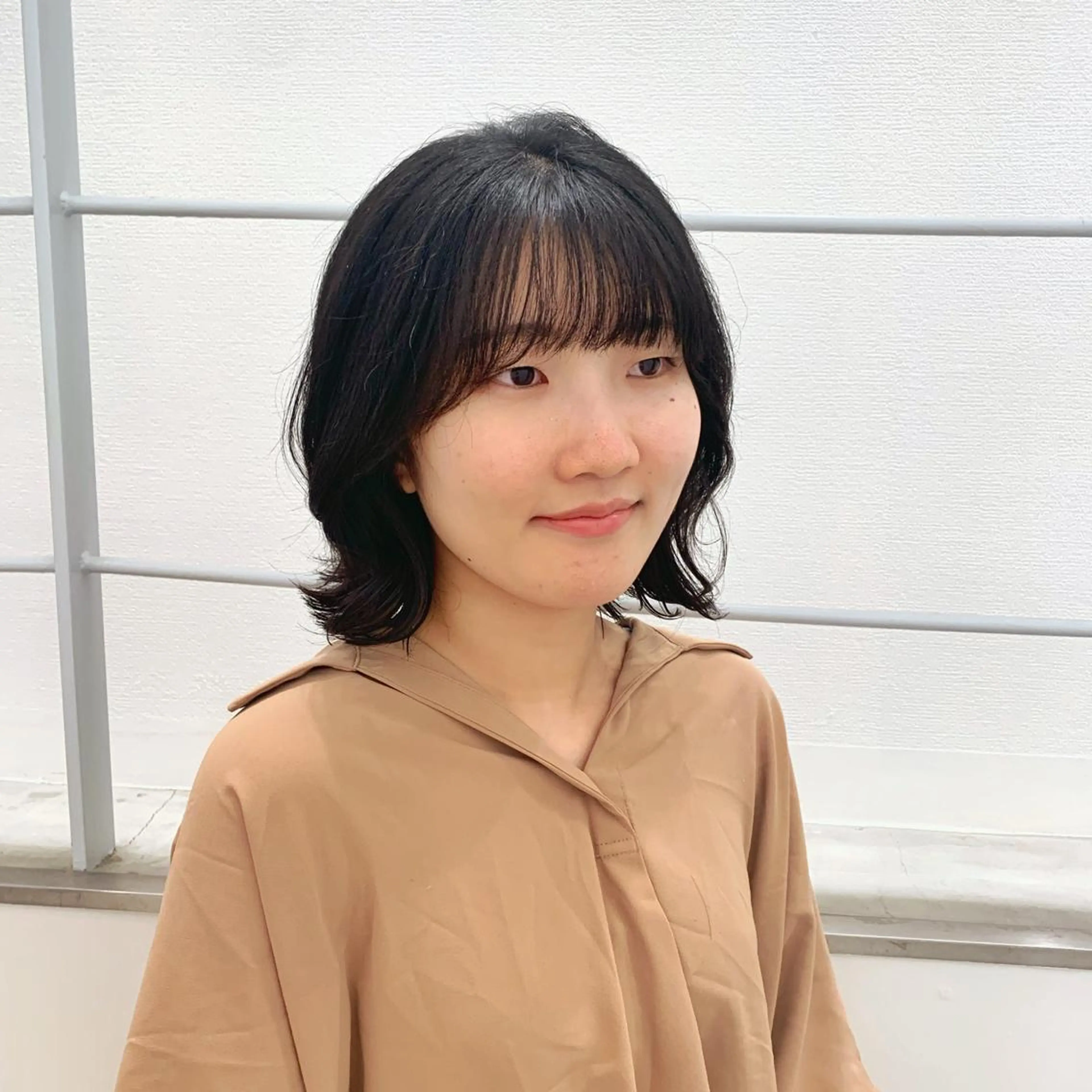 ミディアム aoi /パーマ /まるみショートのヘアスタイル