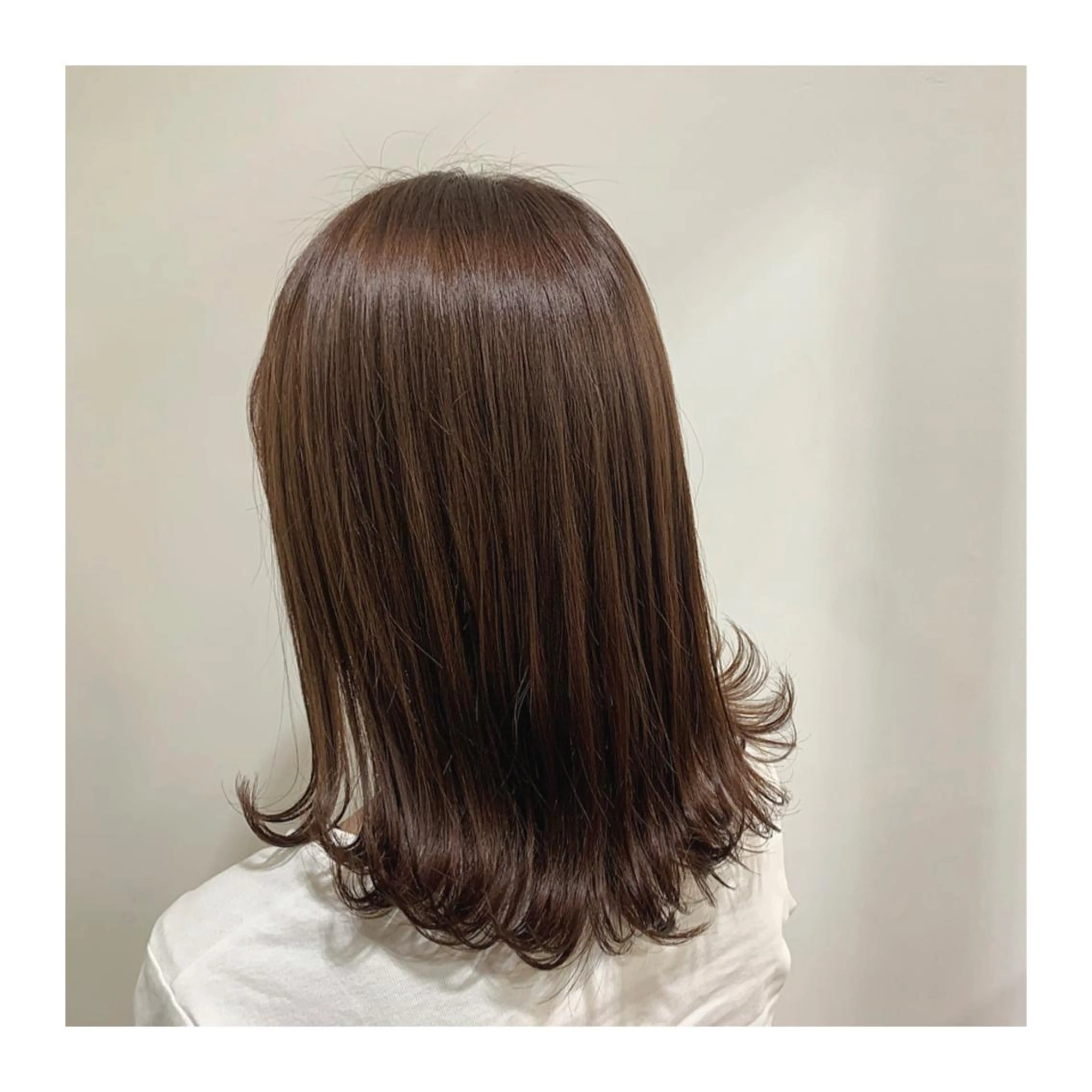 ロング カラー ヘアカラー トリートメント あべ ゆうかのヘアスタイル