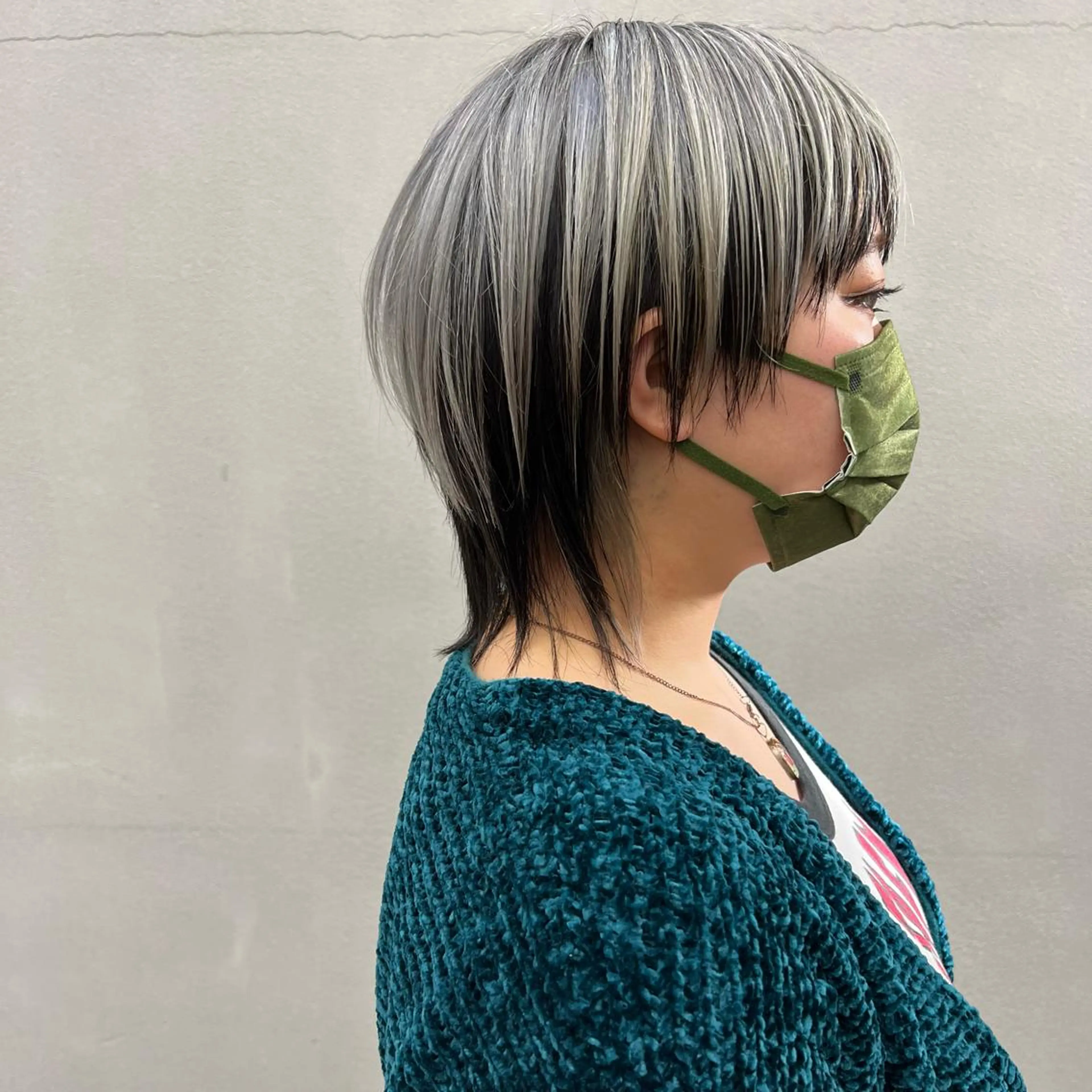 ショート カラー 黒髪 ウルフカット カット トリートメント 🌱小顔魅せカット 透明感カラー/泉綺のヘアスタイル