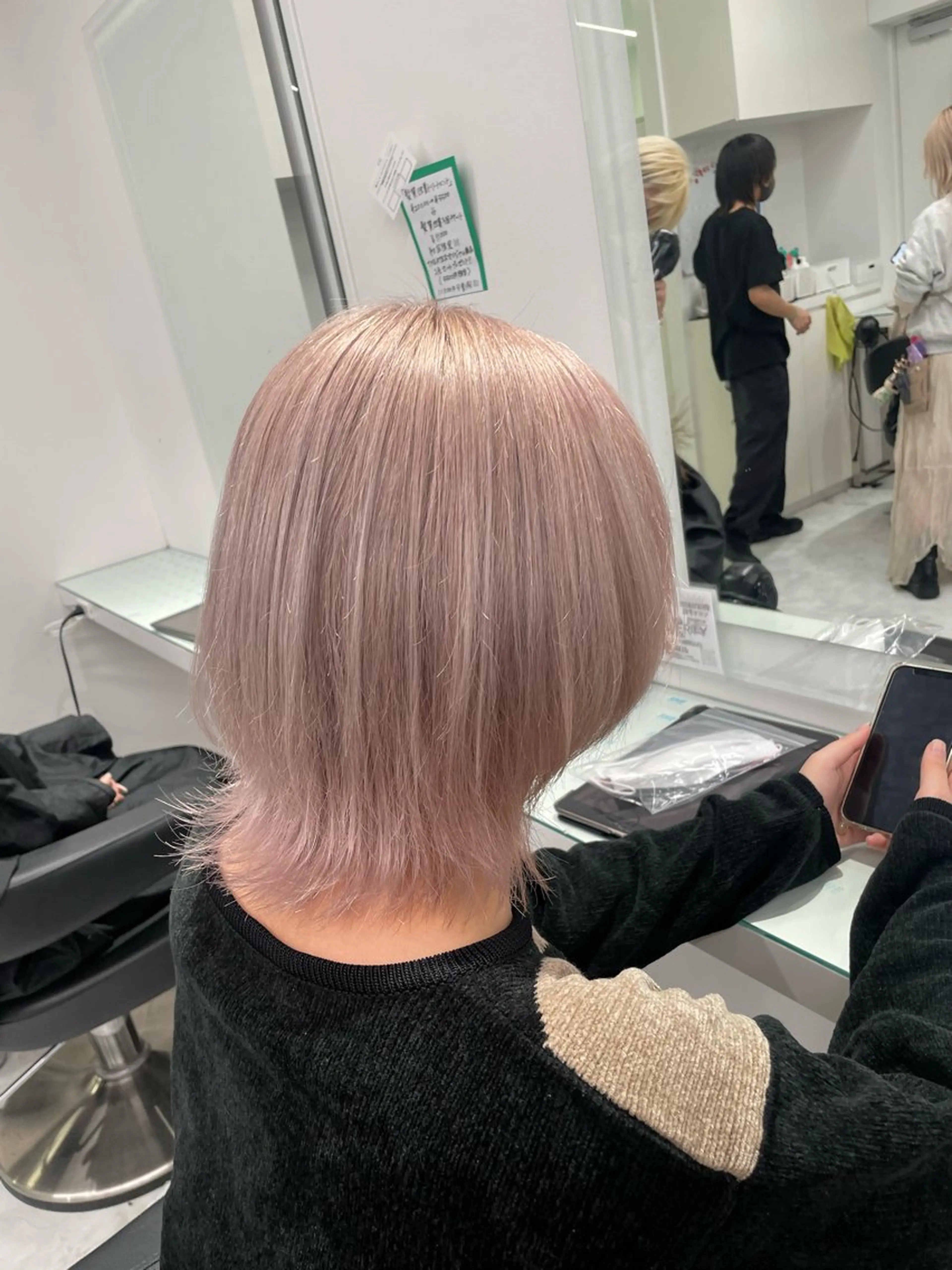 セミロング カラー ヘアカラー トリートメント ヘッドスパ ヘアセット 暖色🩷透明感カラー ♡Maika♡のヘアスタイル