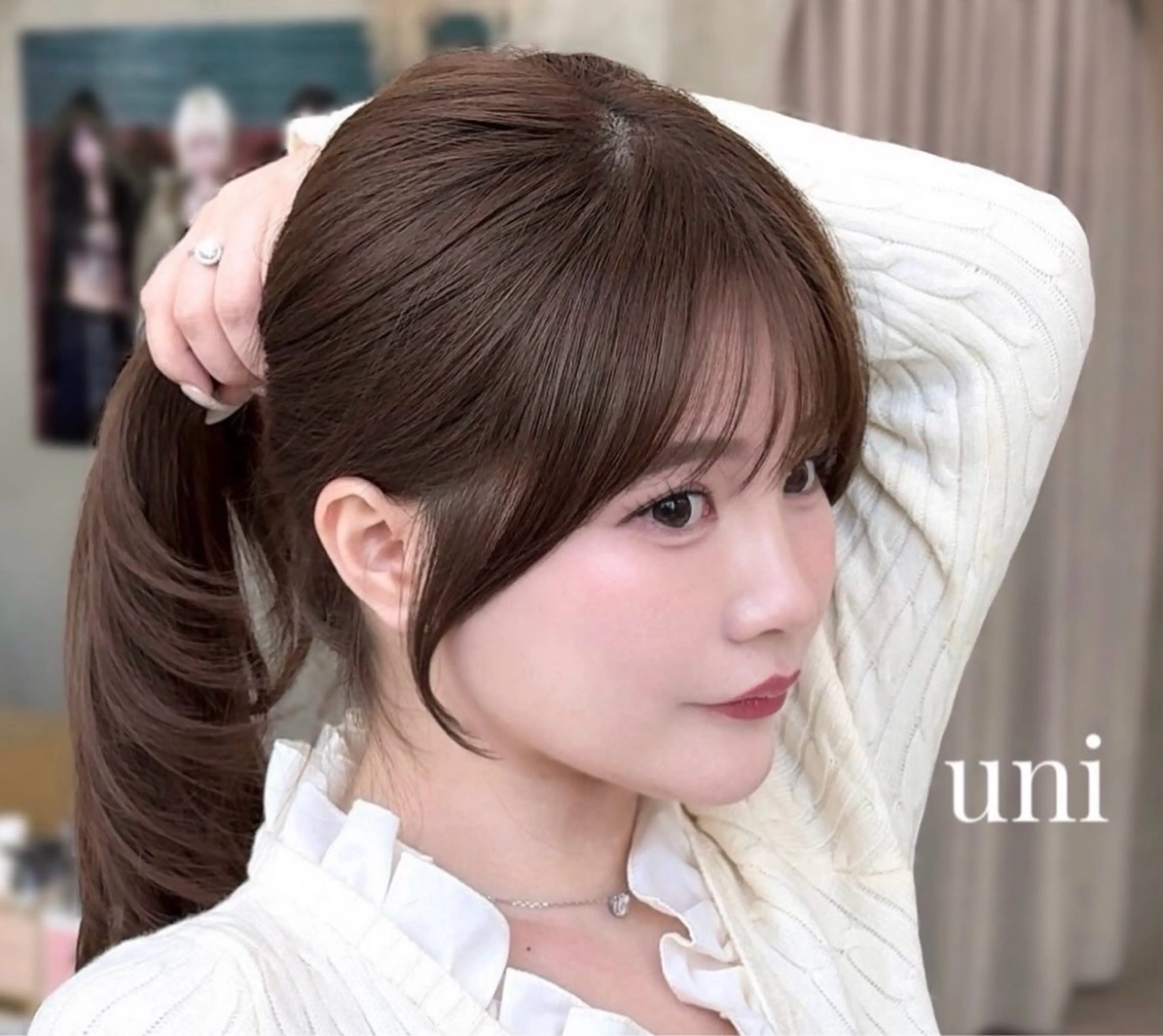 ミディアム セジュン 韓国レイヤー/顔周りのヘアスタイル