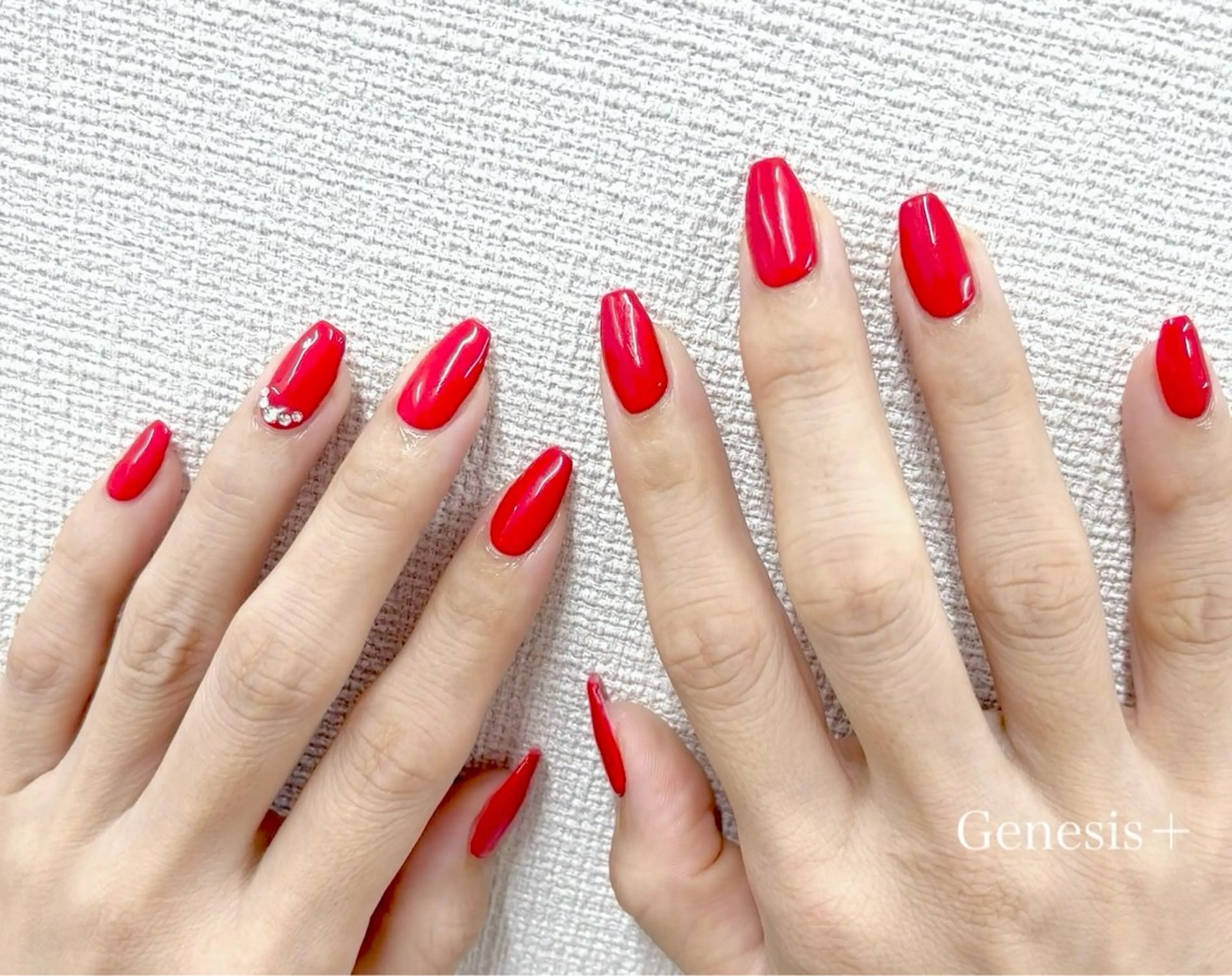 ネイル ワンカラーネイル ストーンネイル Genesis Plus大津京店のエステ・リラクイメージ