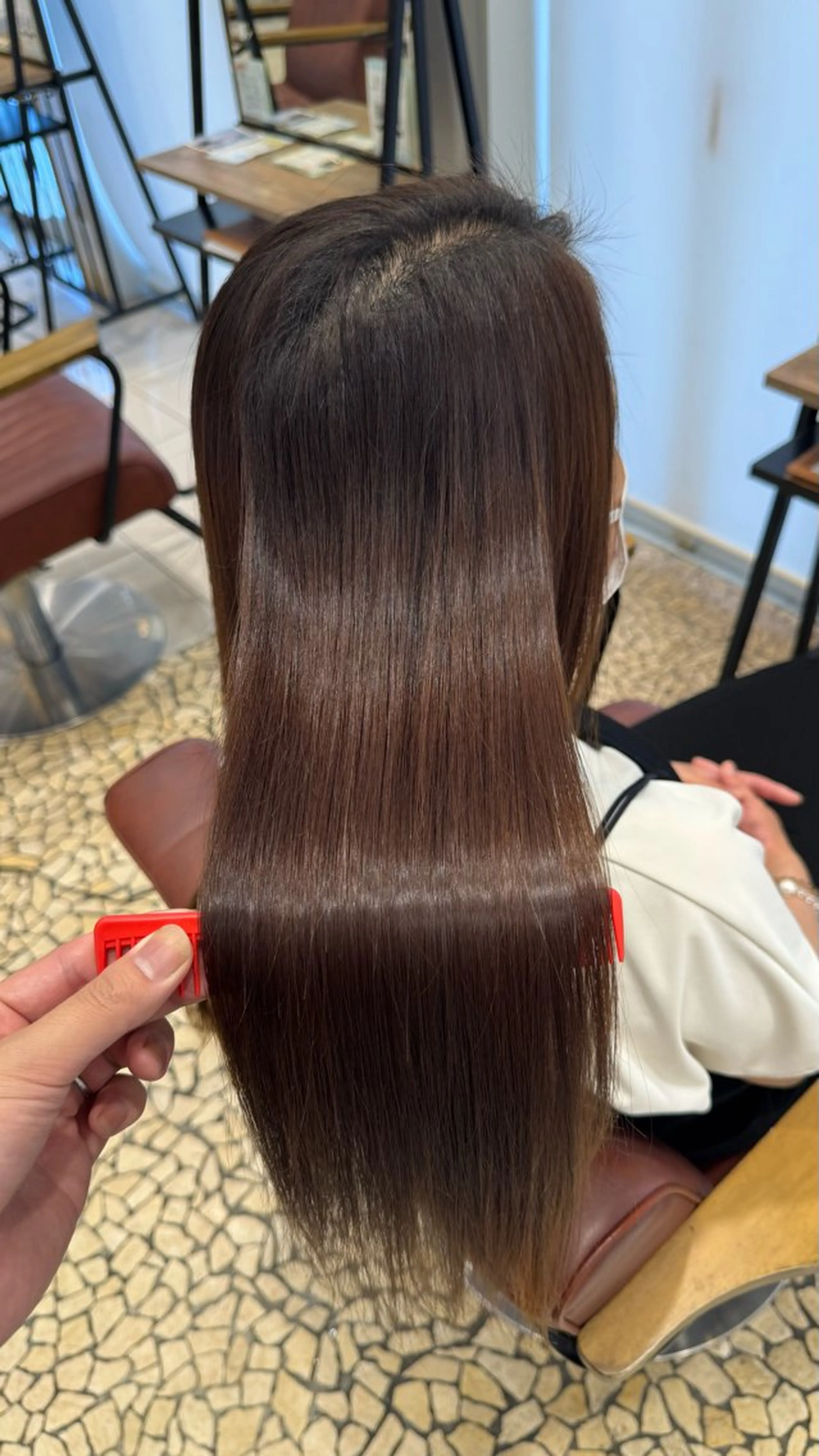 ロング カット 縮毛矯正 トリートメント 縮毛矯正/髪質改善 特化/冨島智基のヘアスタイル