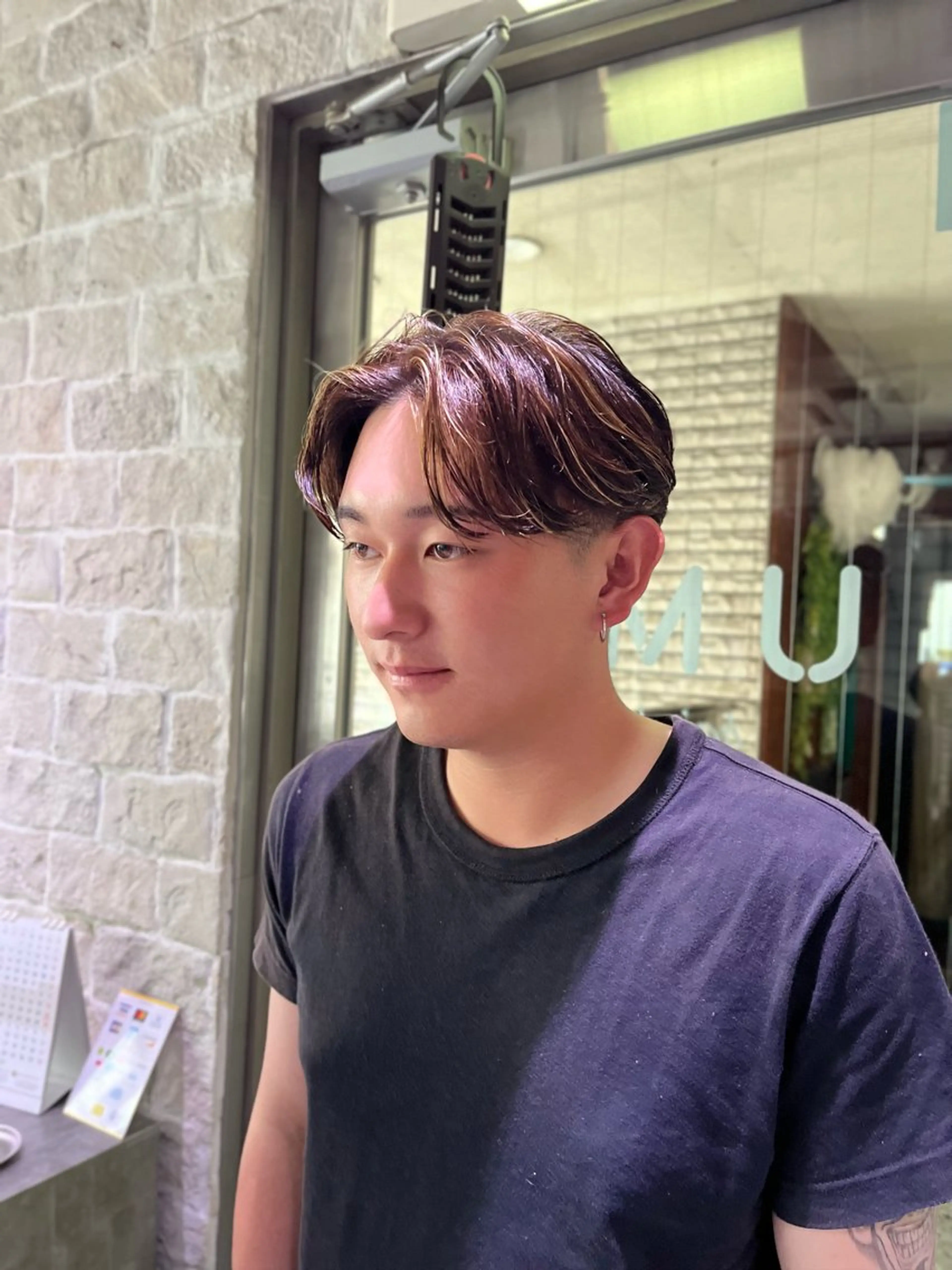 パーマ メンズ センターパート メンズパーマ カット パーマ daichi (UMM)のヘアスタイル