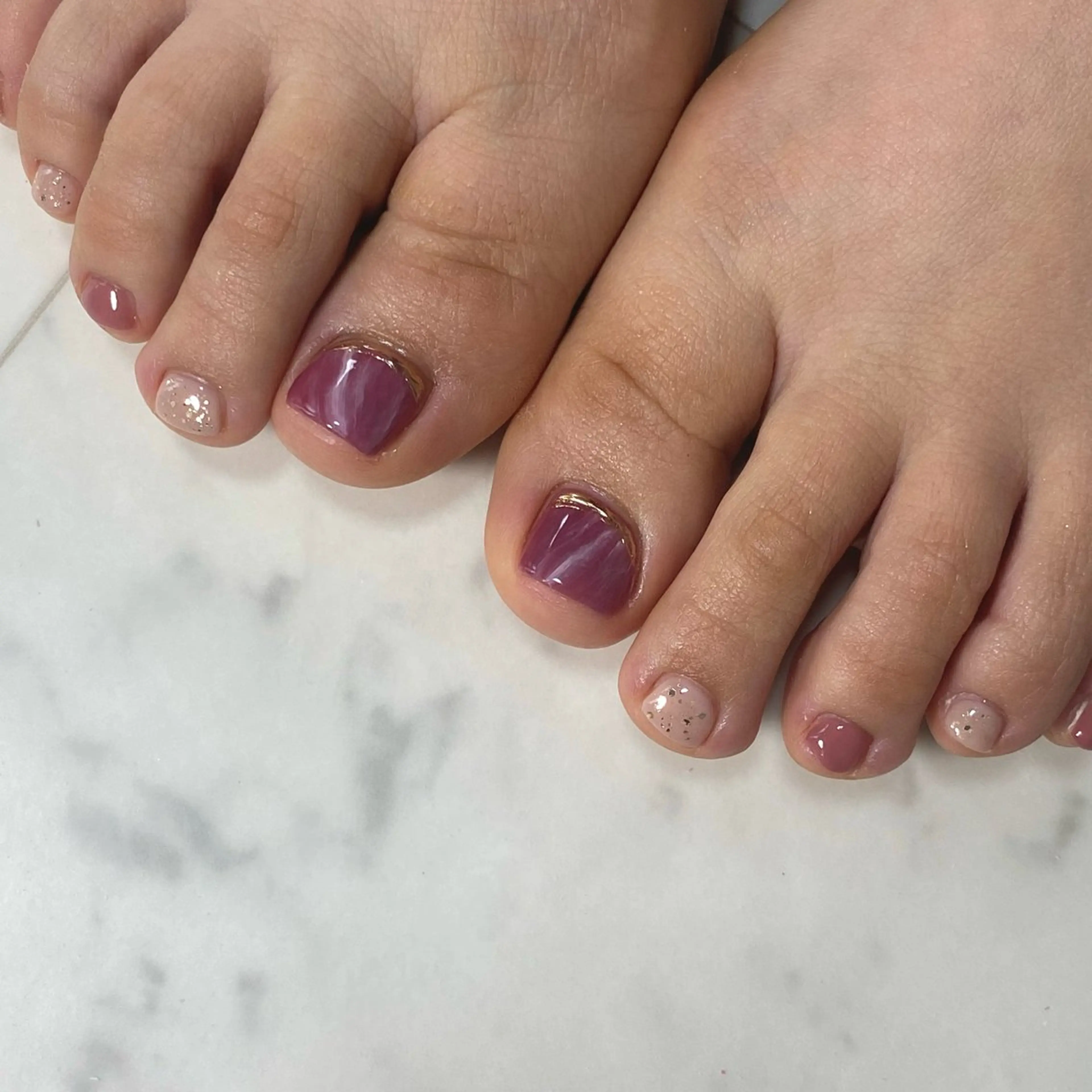 ネイル フットネイル soleil所属・舞鶴 奈々美のネイルデザイン