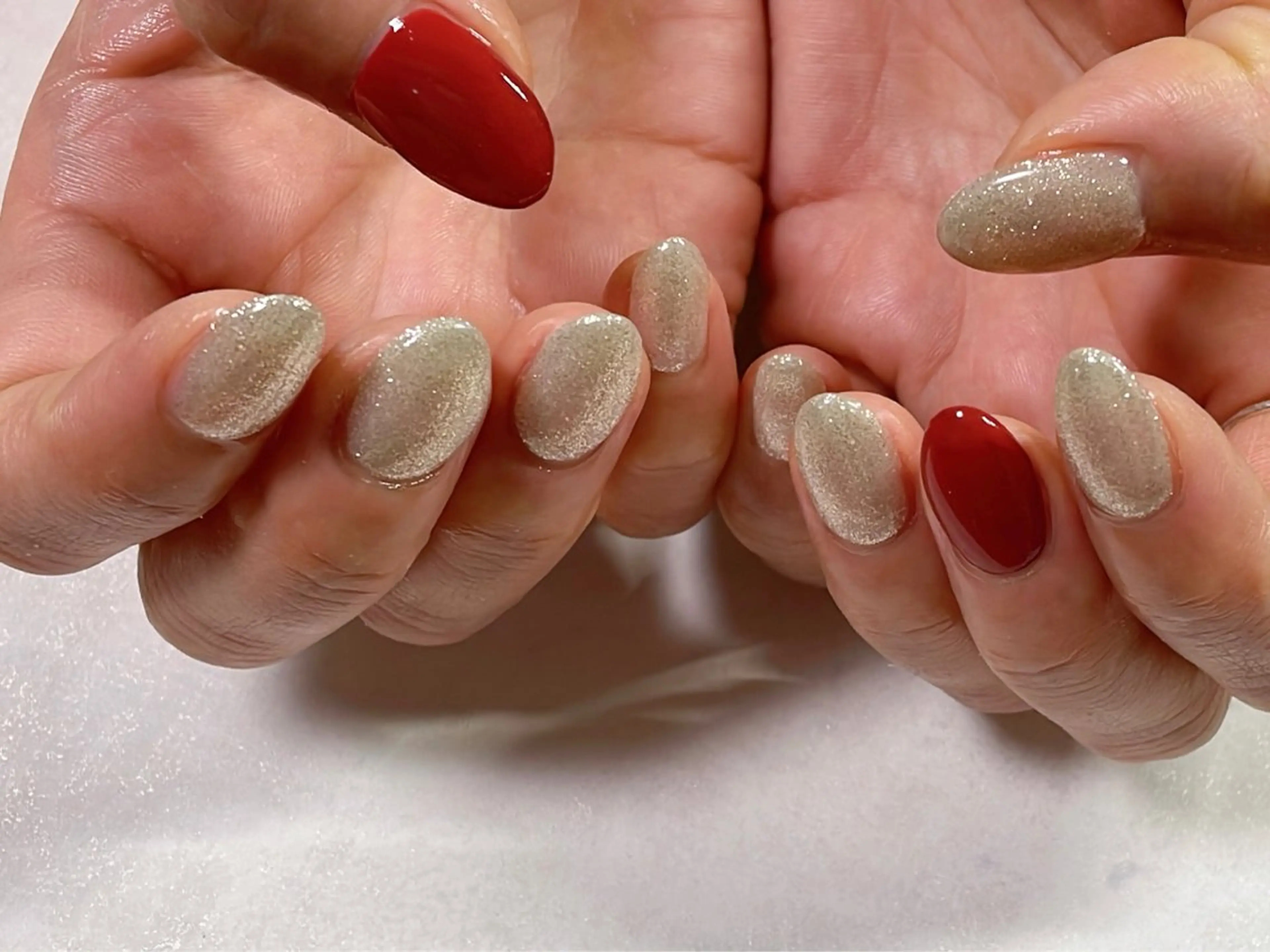 ネイル オーロラネイル フットネイル フレンチネイル ジェルネイル 韓国ネイル ハンドネイル kiki nail 二子玉川のネイルデザイン