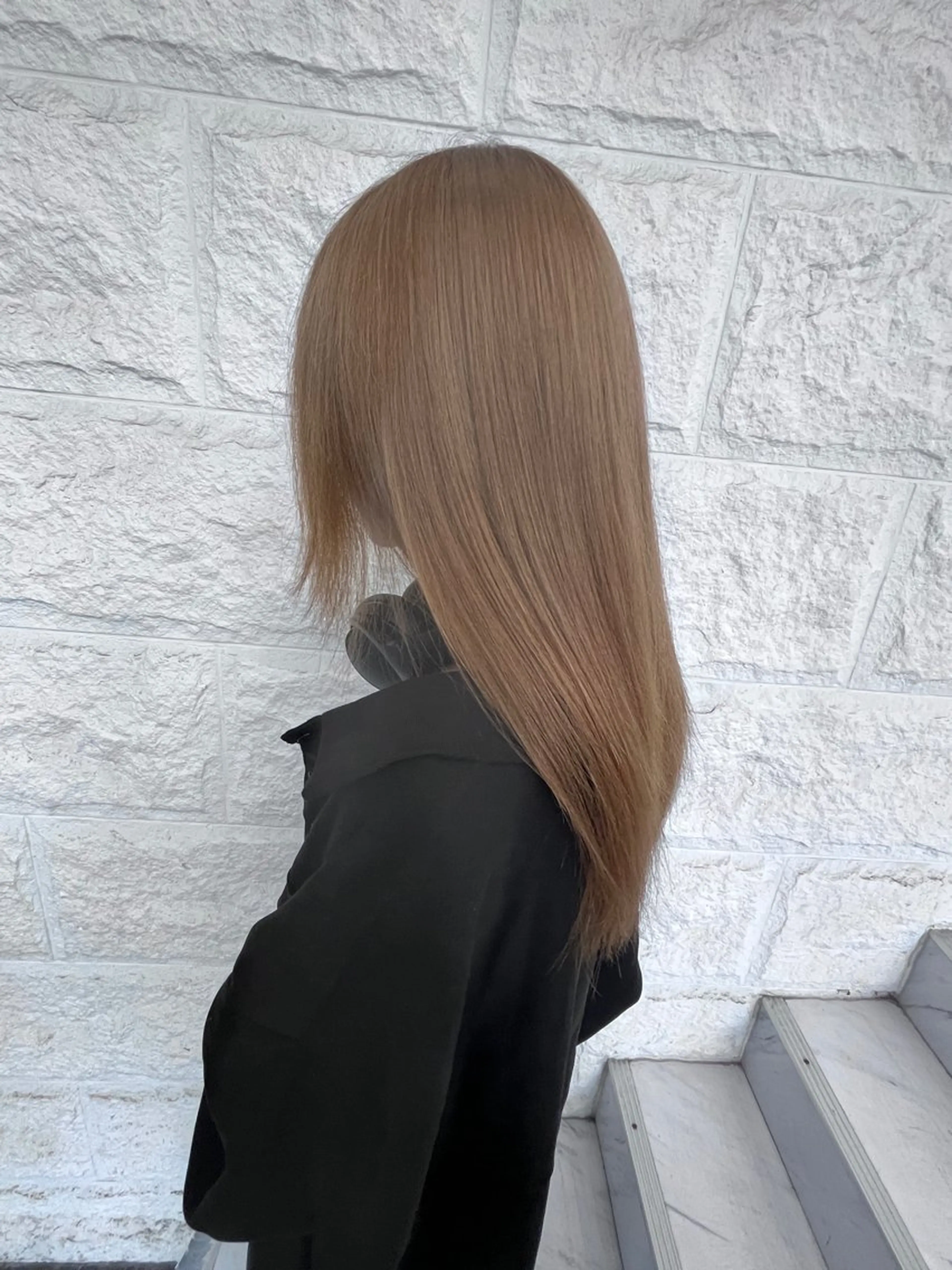 カラー ベージュカラー ブリーチ 透明感カラー ミルクティーベージュ 🫧Shanti🫧 ばんだいのヘアスタイル