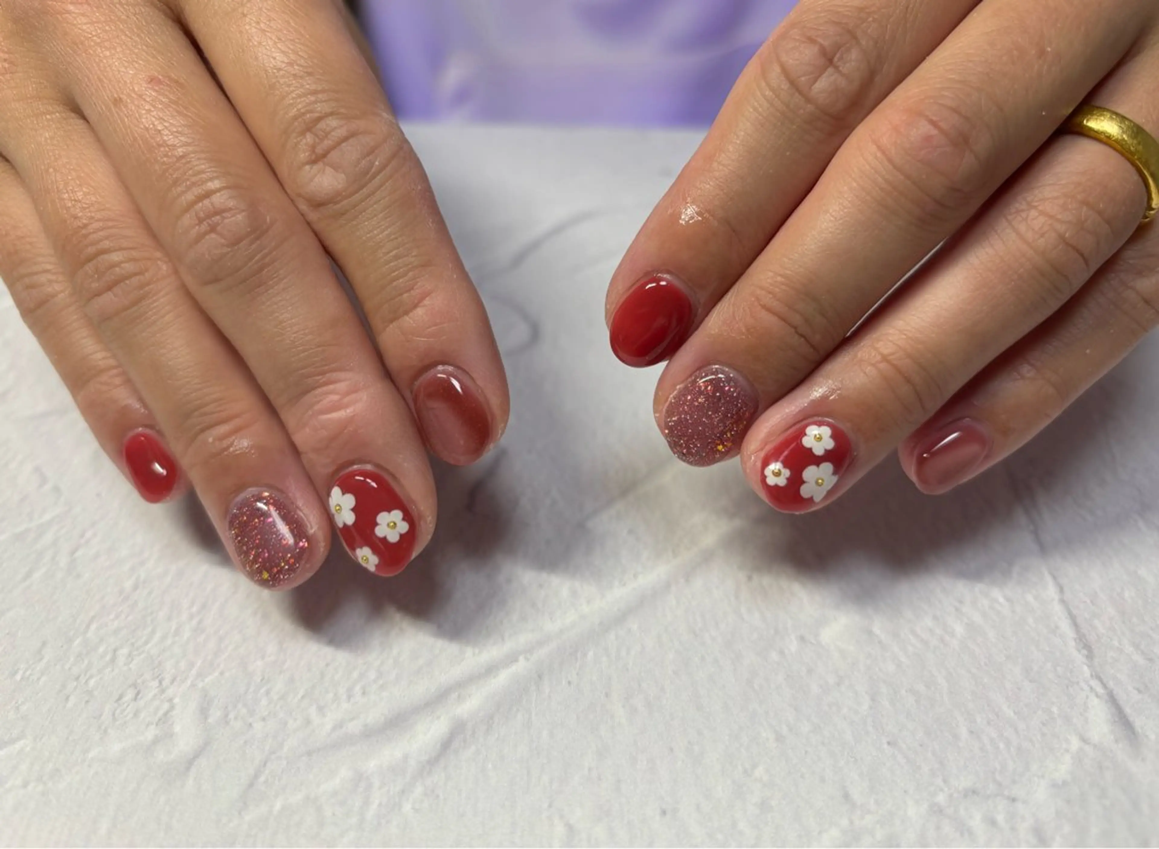 ネイル ハンドネイル 愛川町 あんすりうむのネイルデザイン