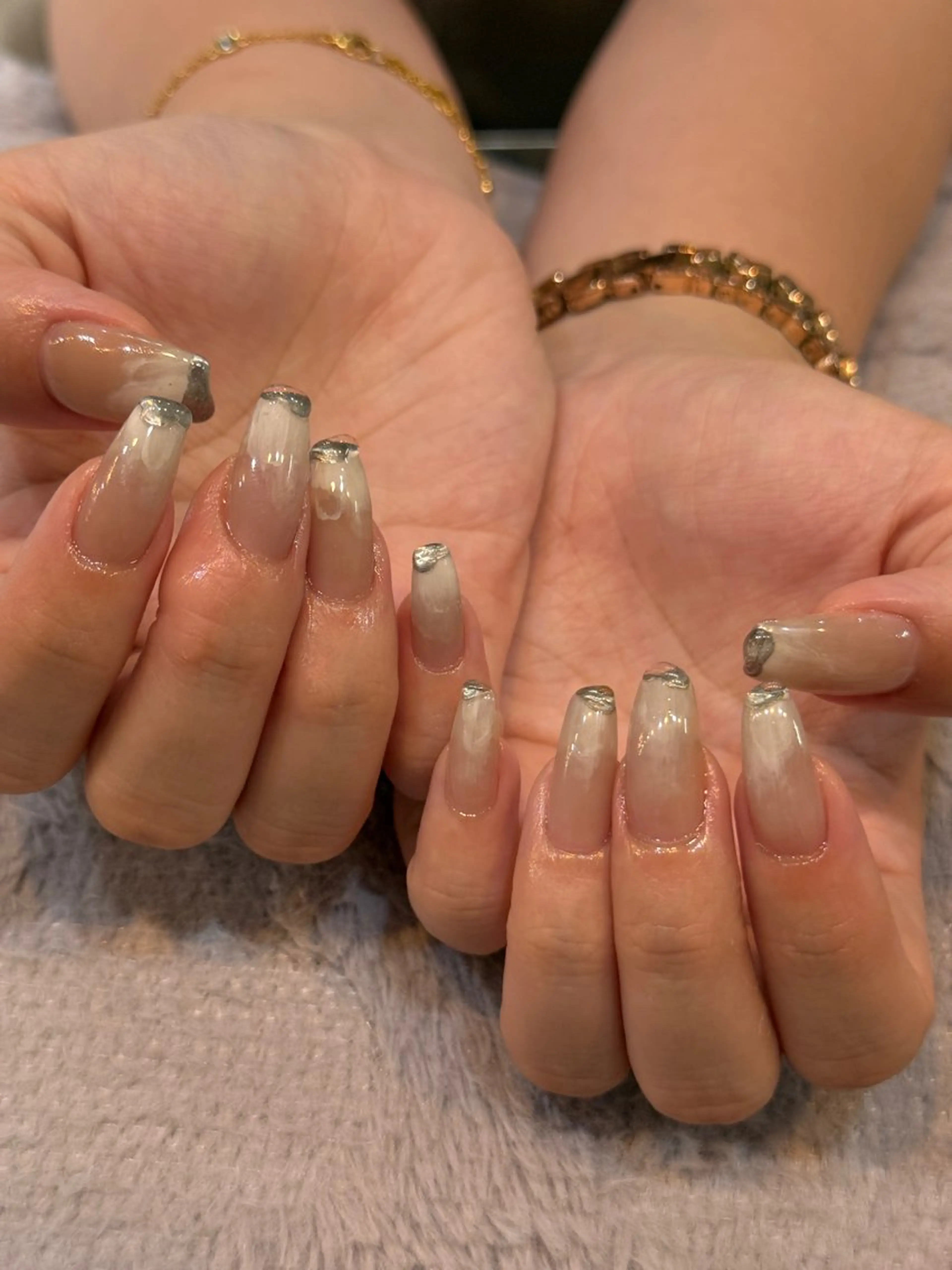 ネイル ニュアンスネイル ハンドネイル nalu🐚 京橋｜Rommyのネイルデザイン