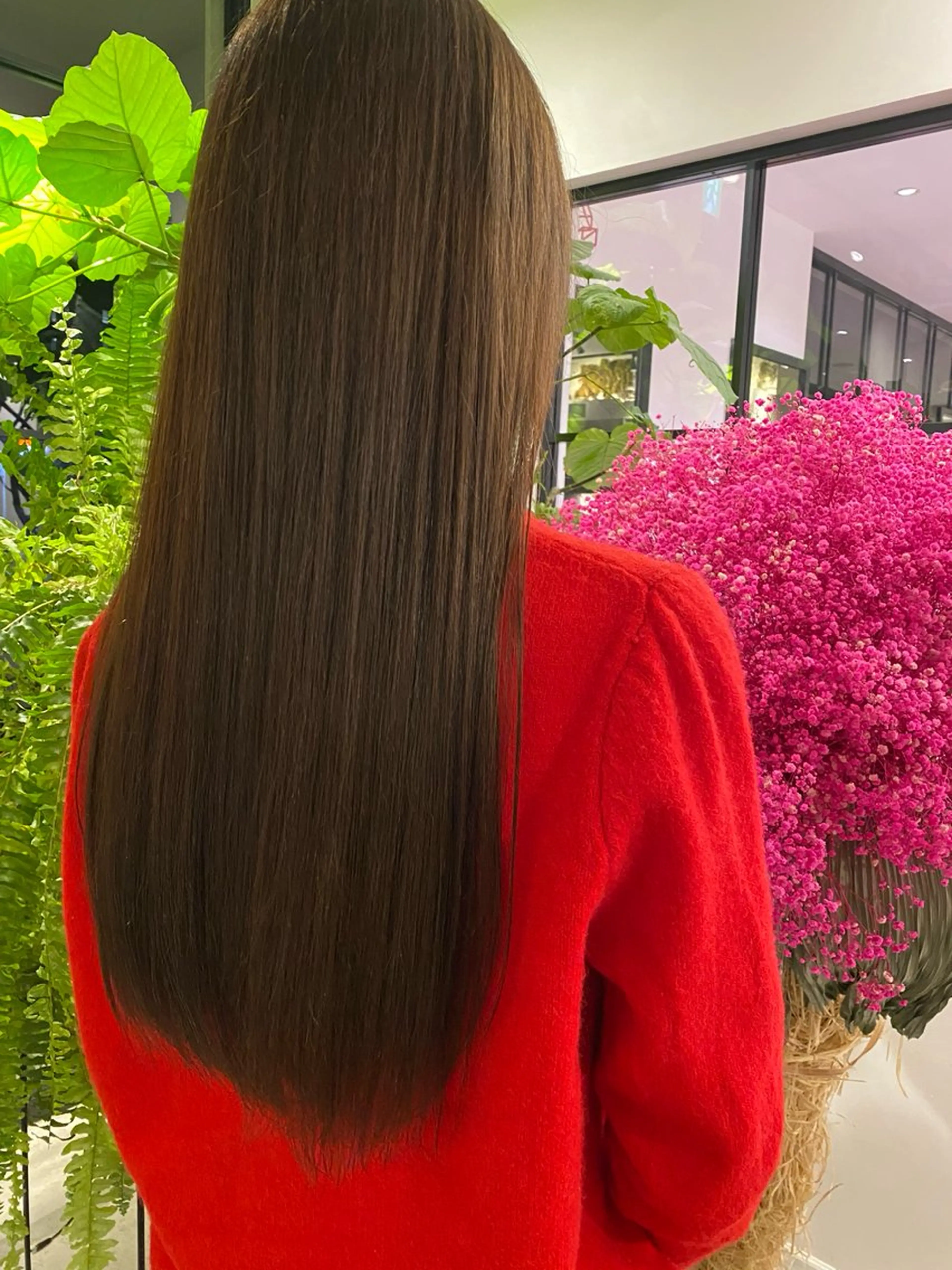 ロング カラー カット ヘアカラー 白木 葵のヘアスタイル