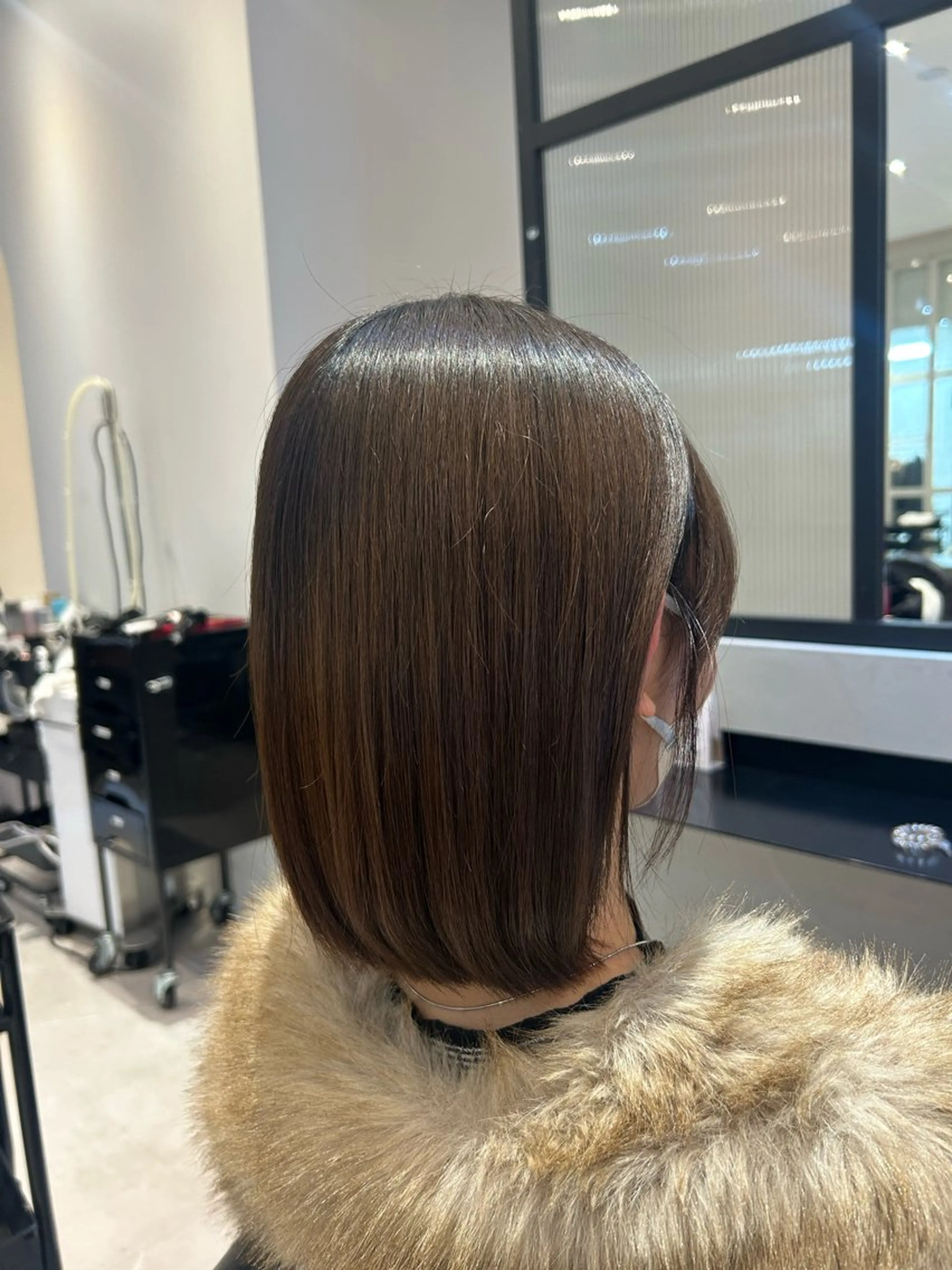 ミディアム カラー ヘアカラー トリートメント 縮毛矯正/カット/ 韓国ヘア/蛯原🍤のヘアスタイル