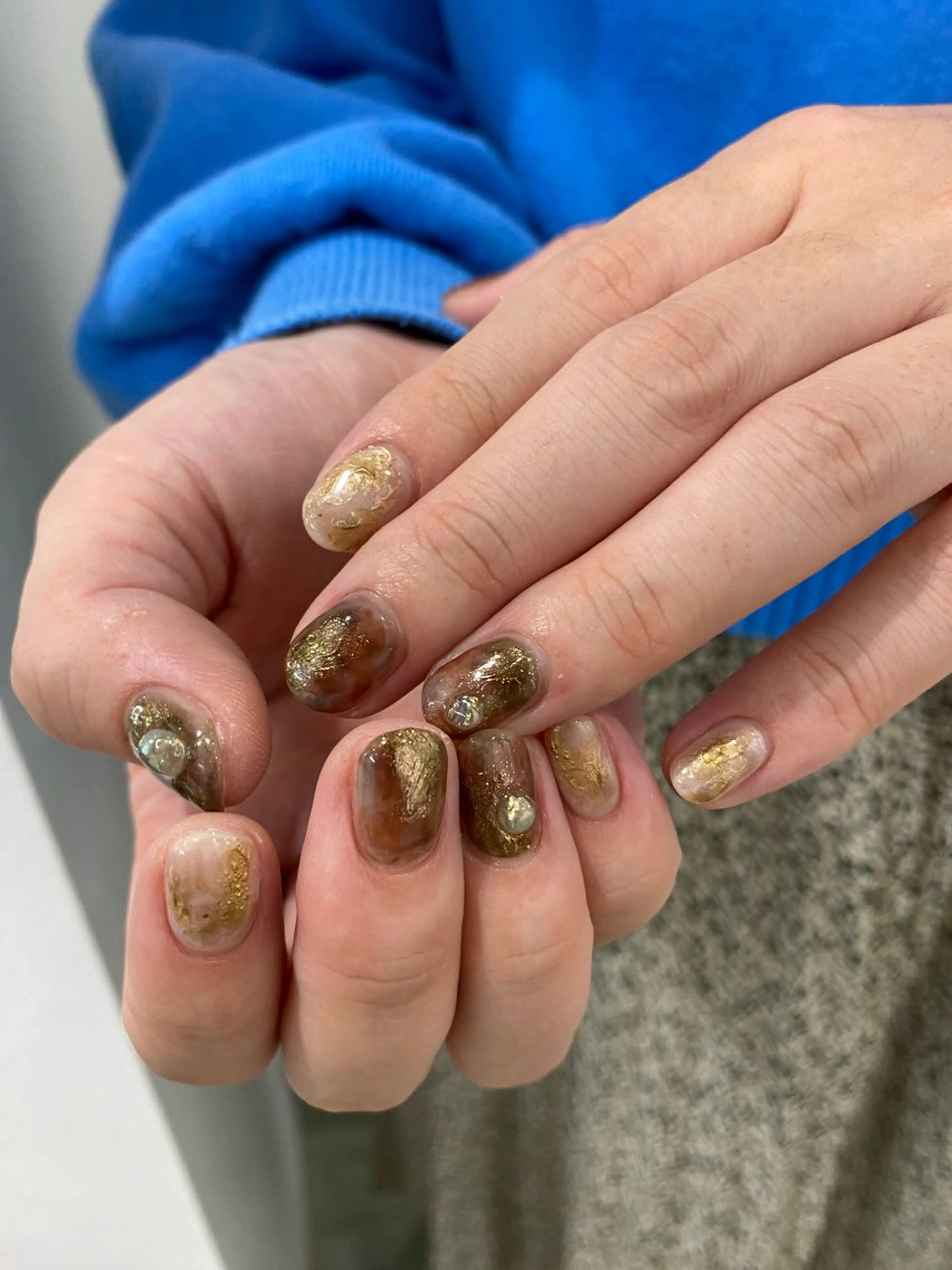 ネイル オーロラネイル マグネットネイル メンズネイル ニュアンスネイル シンプルネイル ハンドネイル 草加ニュアンスネイル 🌚hersのネイルデザイン