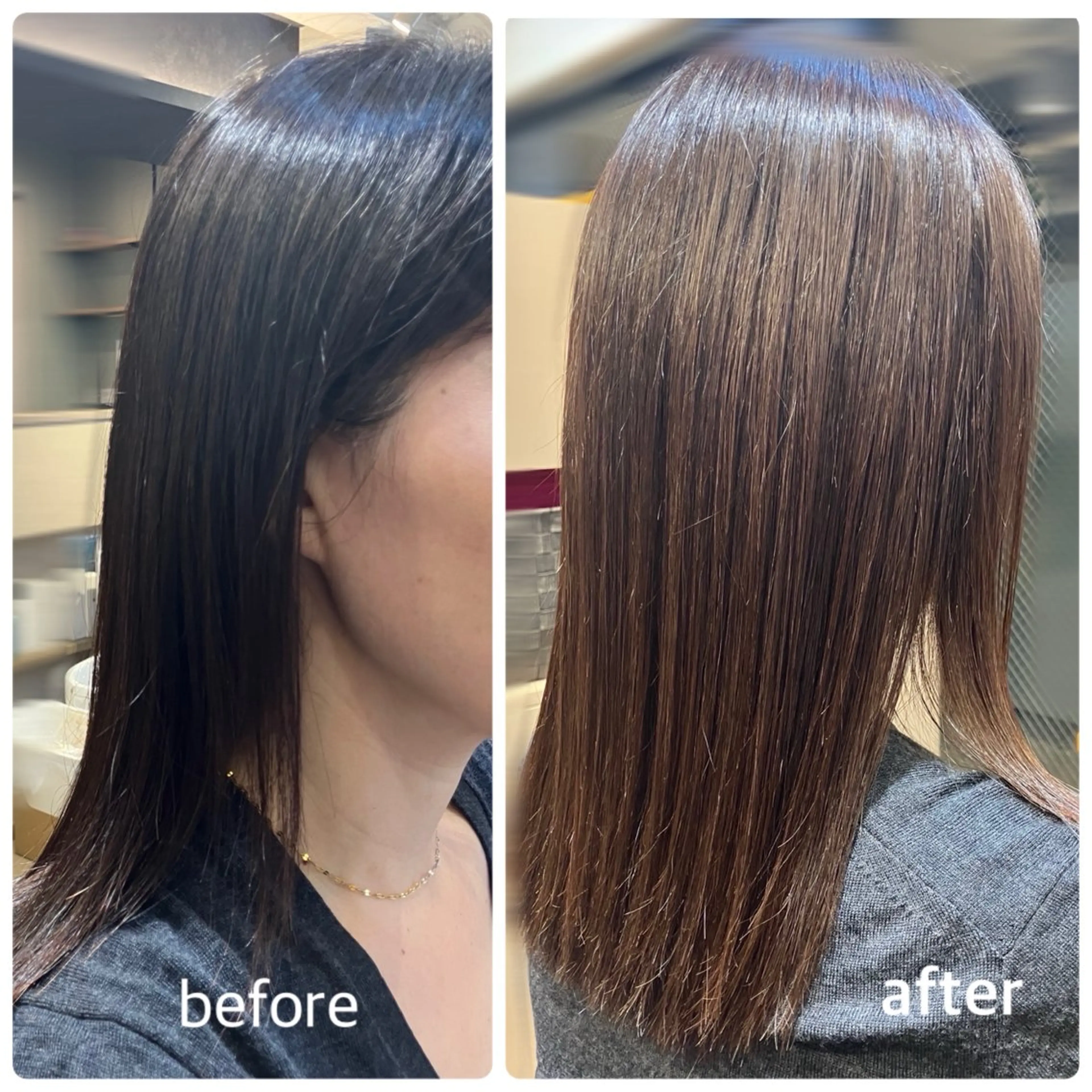 🩵明るい白髪染めモデル大募集🩵ミディアム​〜​肩甲骨💇‍♀️アイロン仕上げ練習させていただきます🙌ブリーチ🙅‍♀️の写真