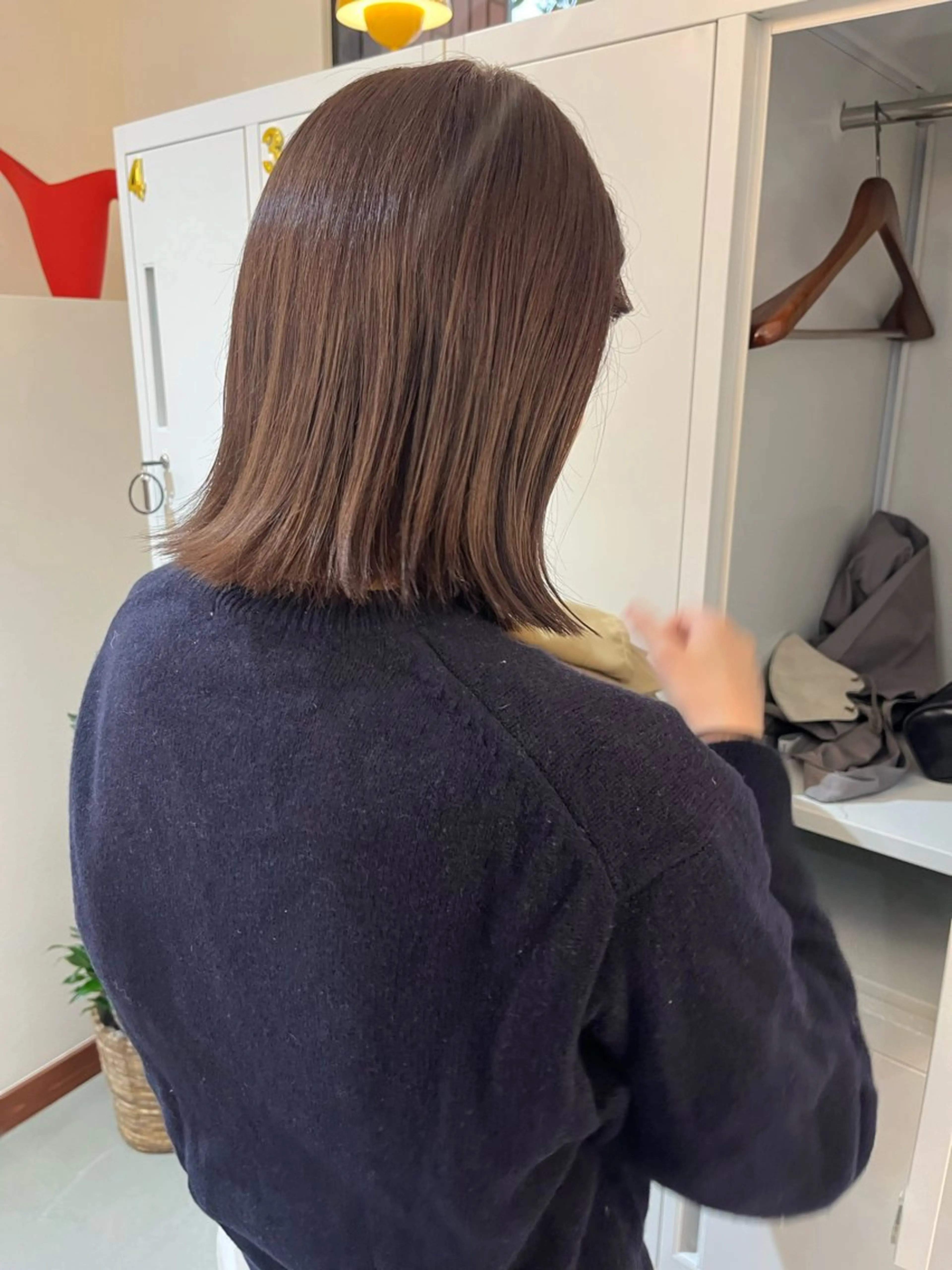 ミディアム ラベンダーベージュ ヘアカラー 透明感カラー♡ 岡部瑠里のヘアスタイル