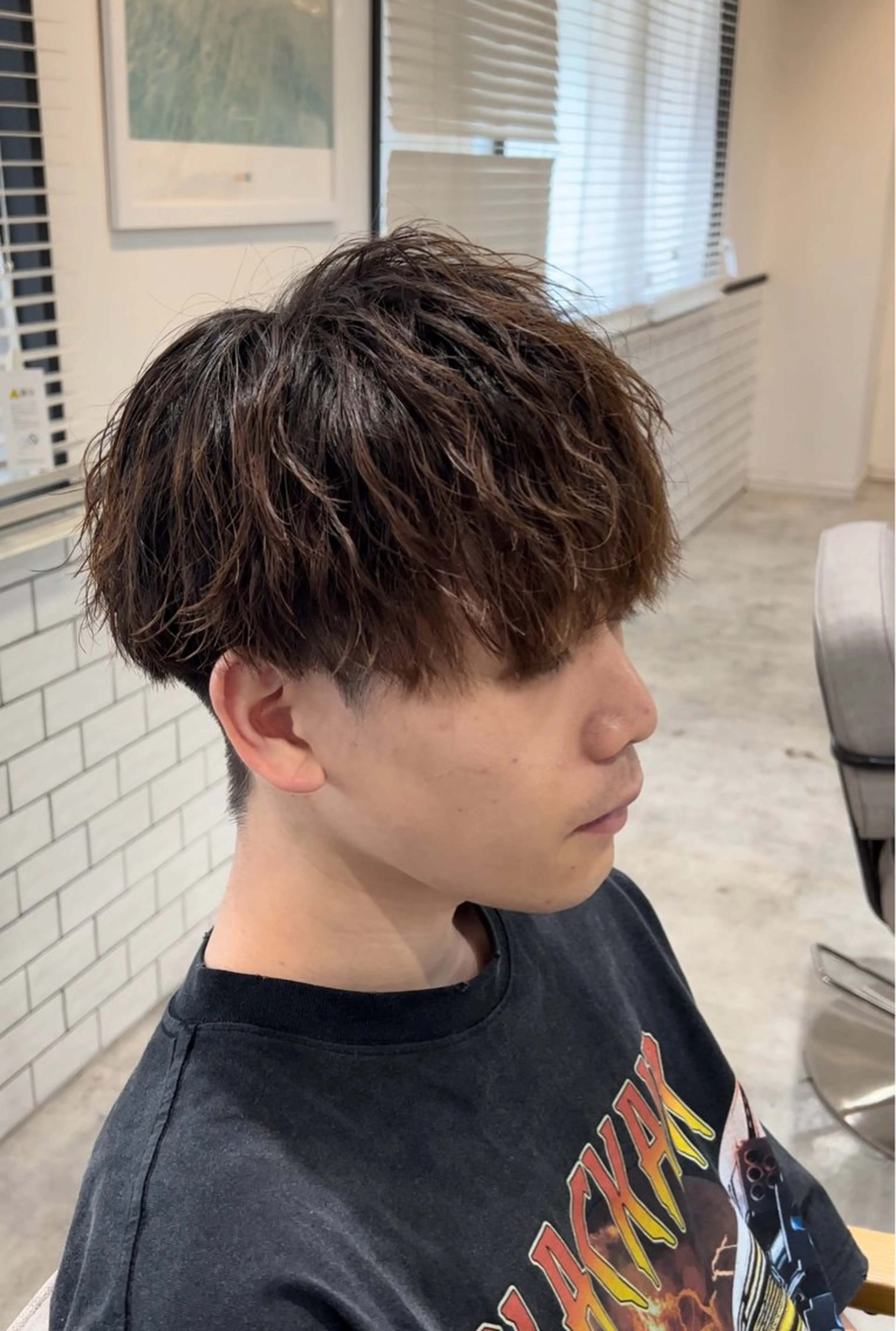 メンズ限定【カット➕カラー】眉カット、TR付きの写真