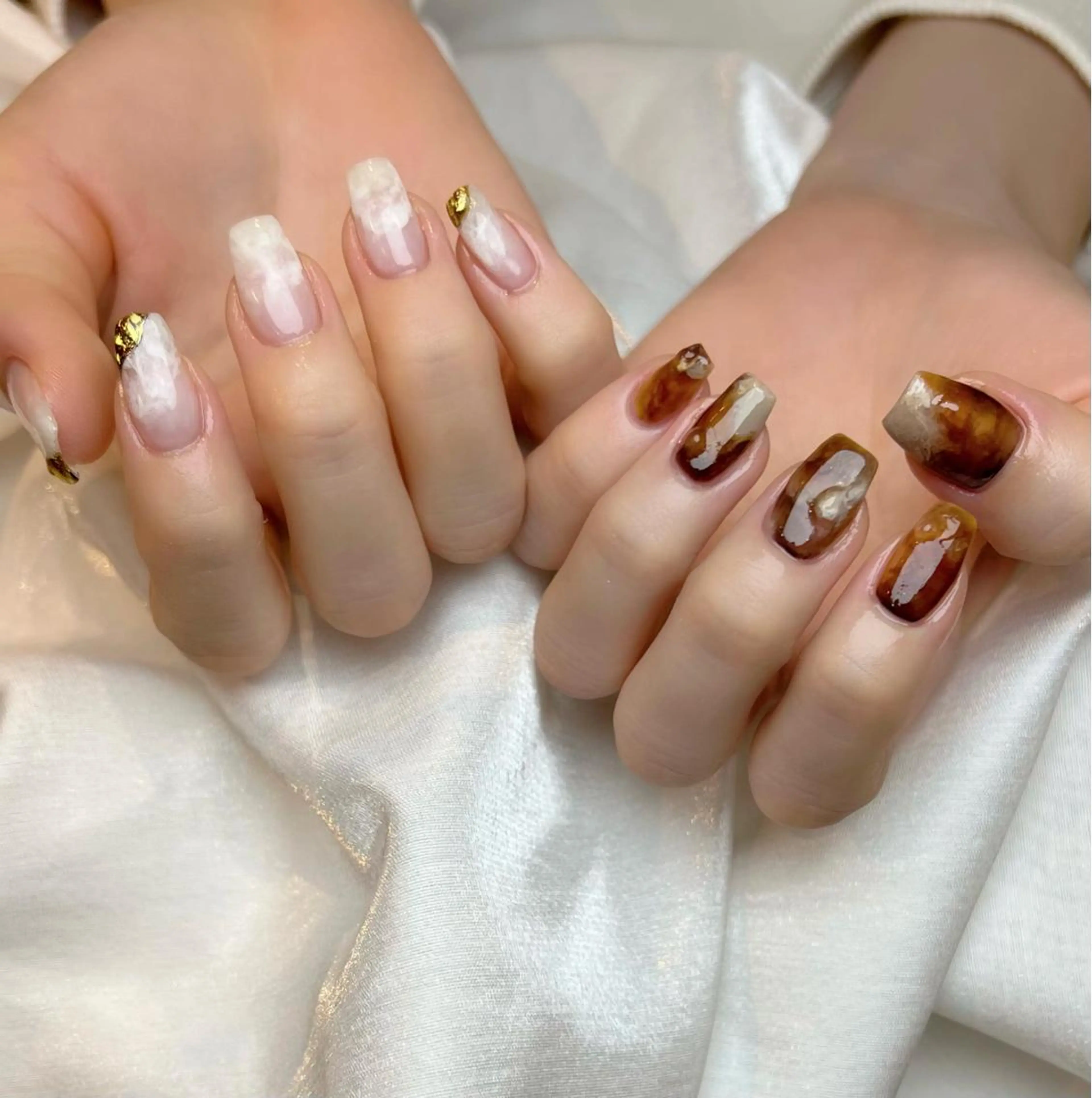 ネイル ニュアンスネイル ハンドネイル Lino+ ネイル&よもぎ蒸しのネイルデザイン