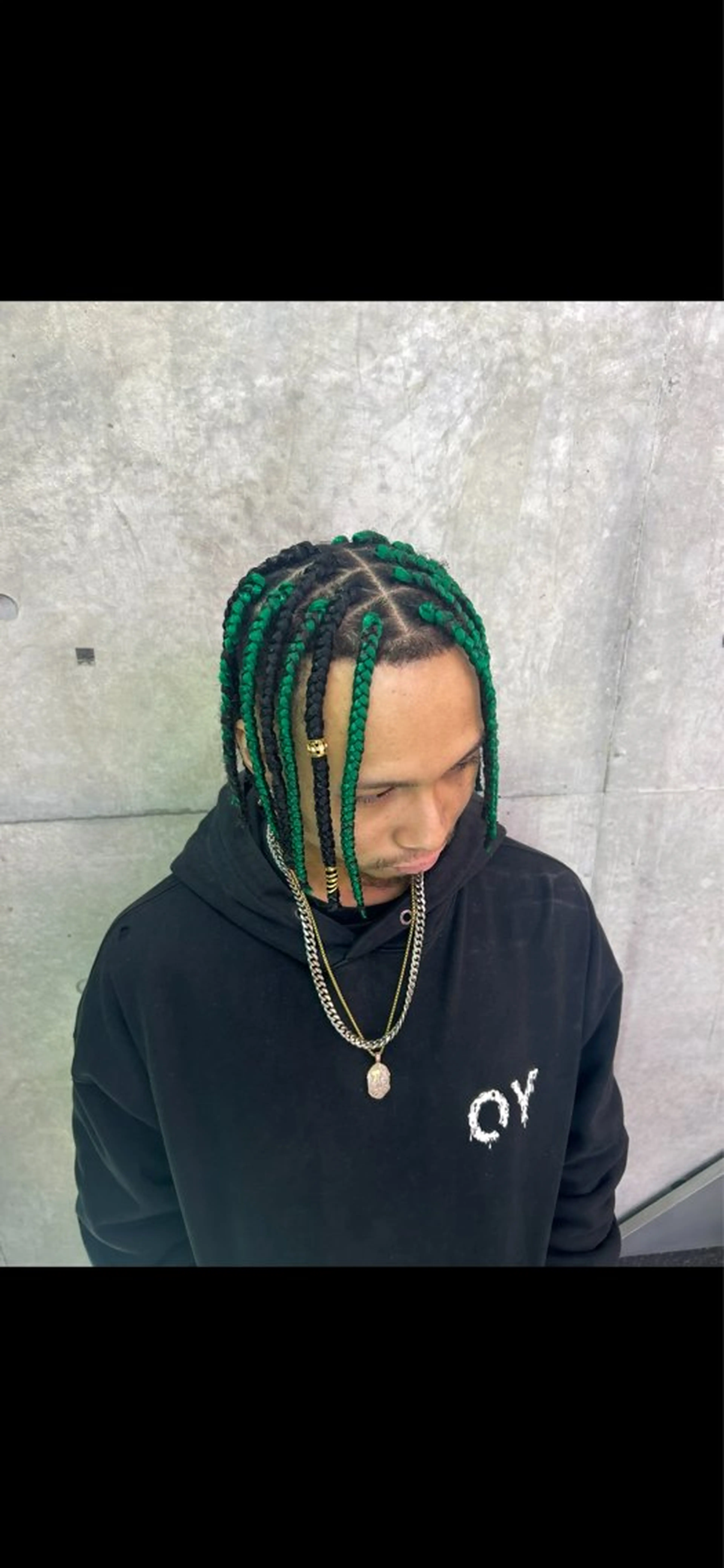 ミディアム ヘアアレンジ メンズ ヘアセット HARURU🪮✨ ブレイズ海外ヘアのヘアスタイル