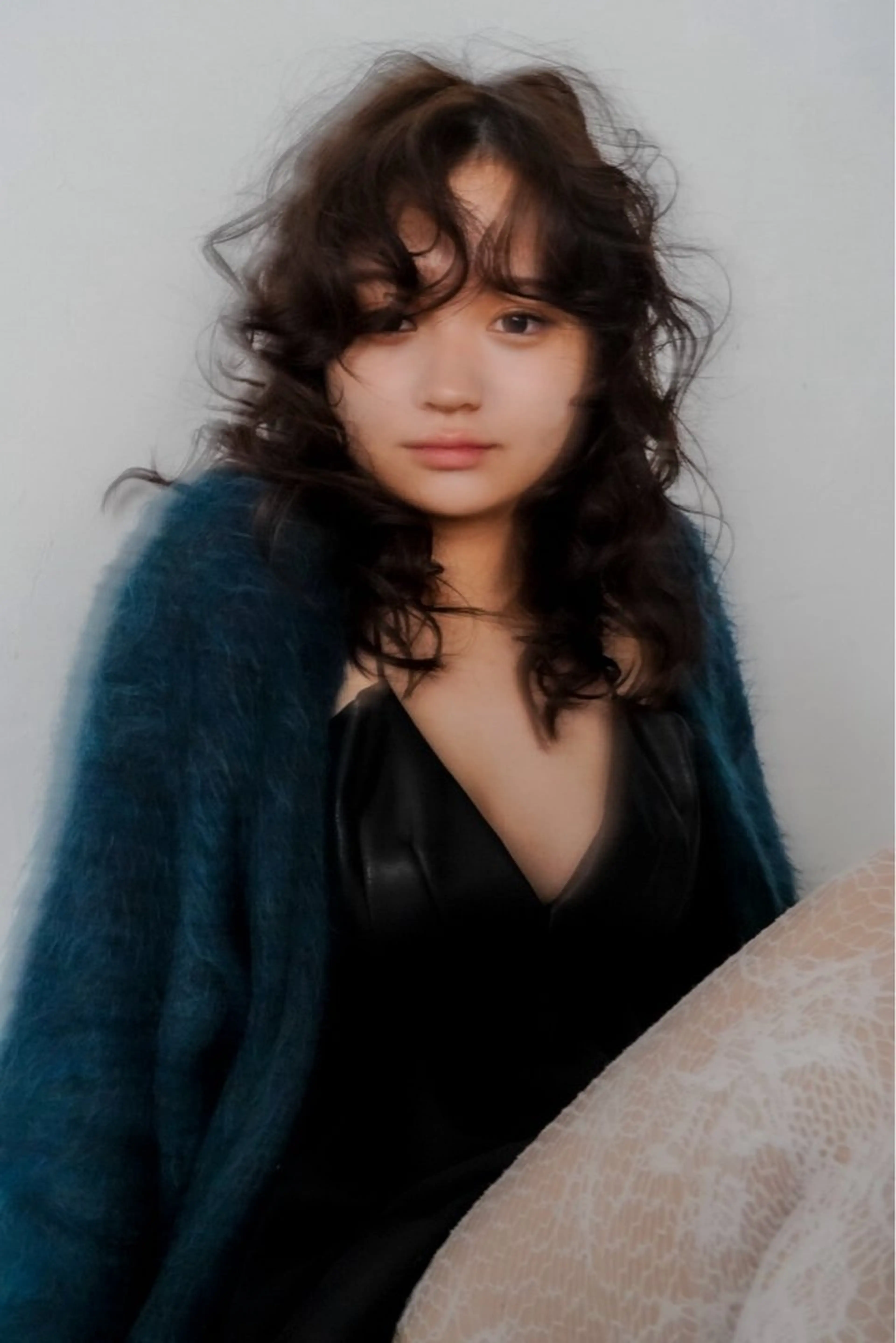 セミロング パーマ パーマ/レイヤー 岩山丈一郎のヘアスタイル