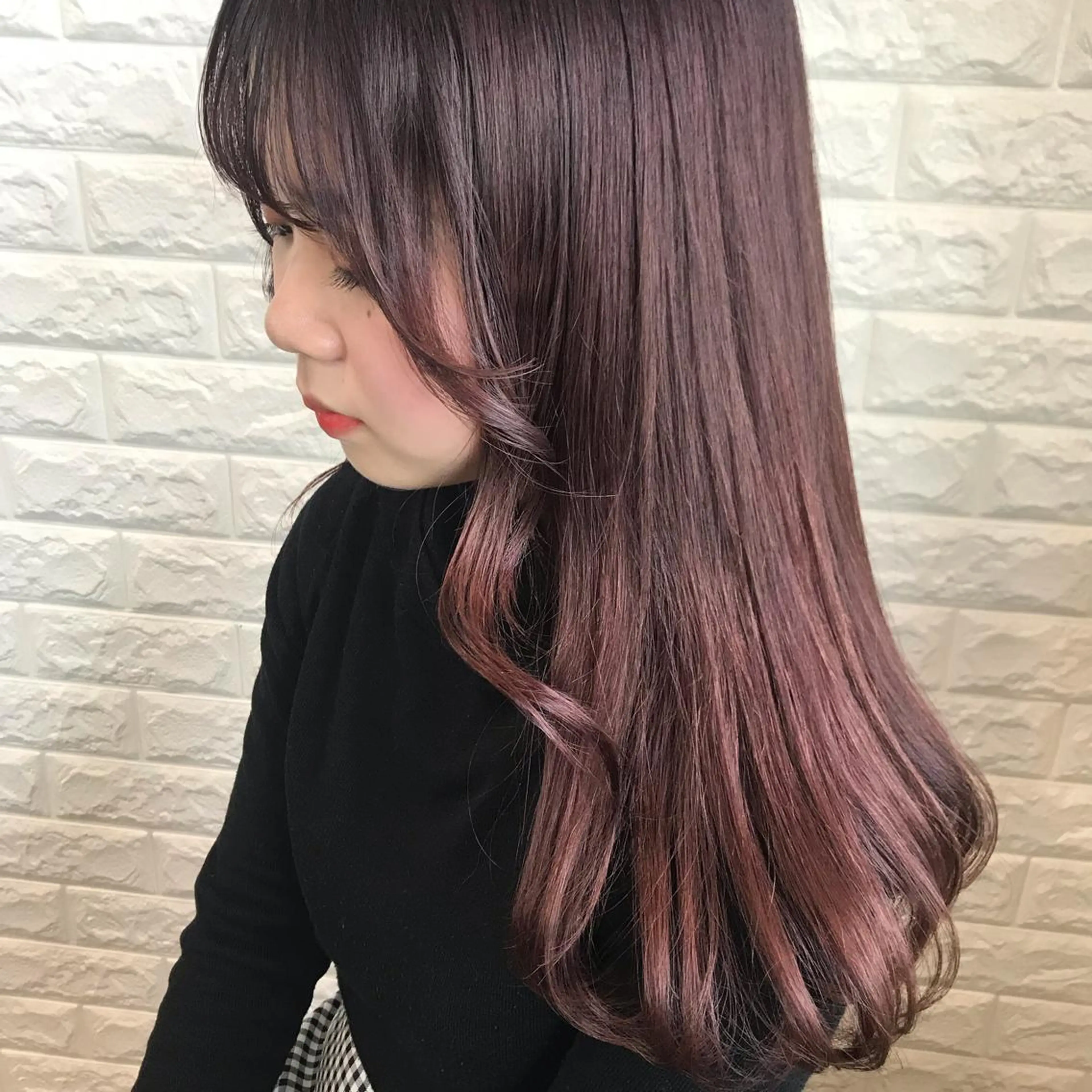 ロング カラー ヘアアレンジ knock【ノック】所属・烏丸韓国ヘア🇰🇷 ayaka🎀のヘアスタイル