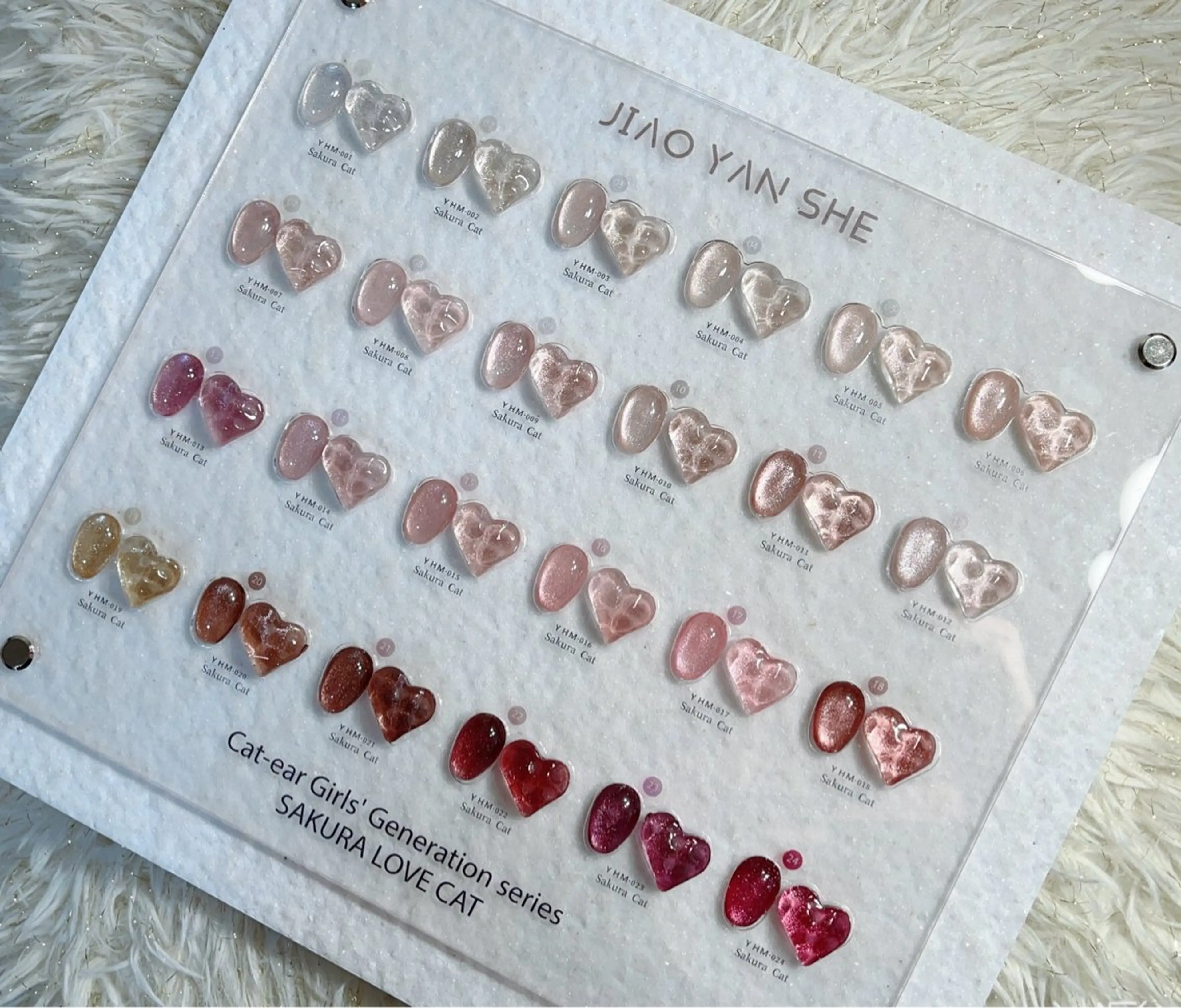 ネイル マグネットネイル ピンク Azel nail 伊野麗のネイルデザイン