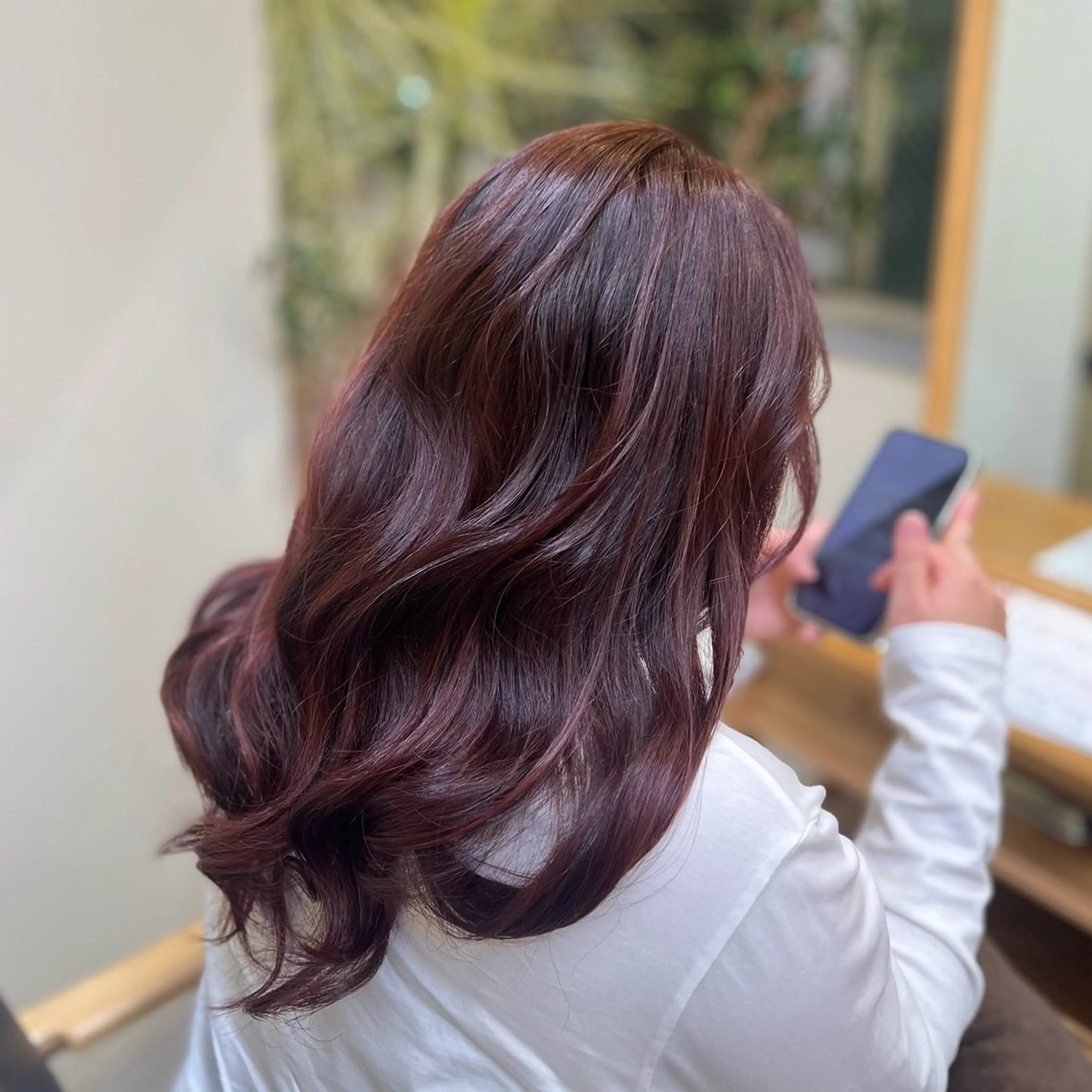 ロング カラー ヘアカラー 中谷 安里のヘアスタイル