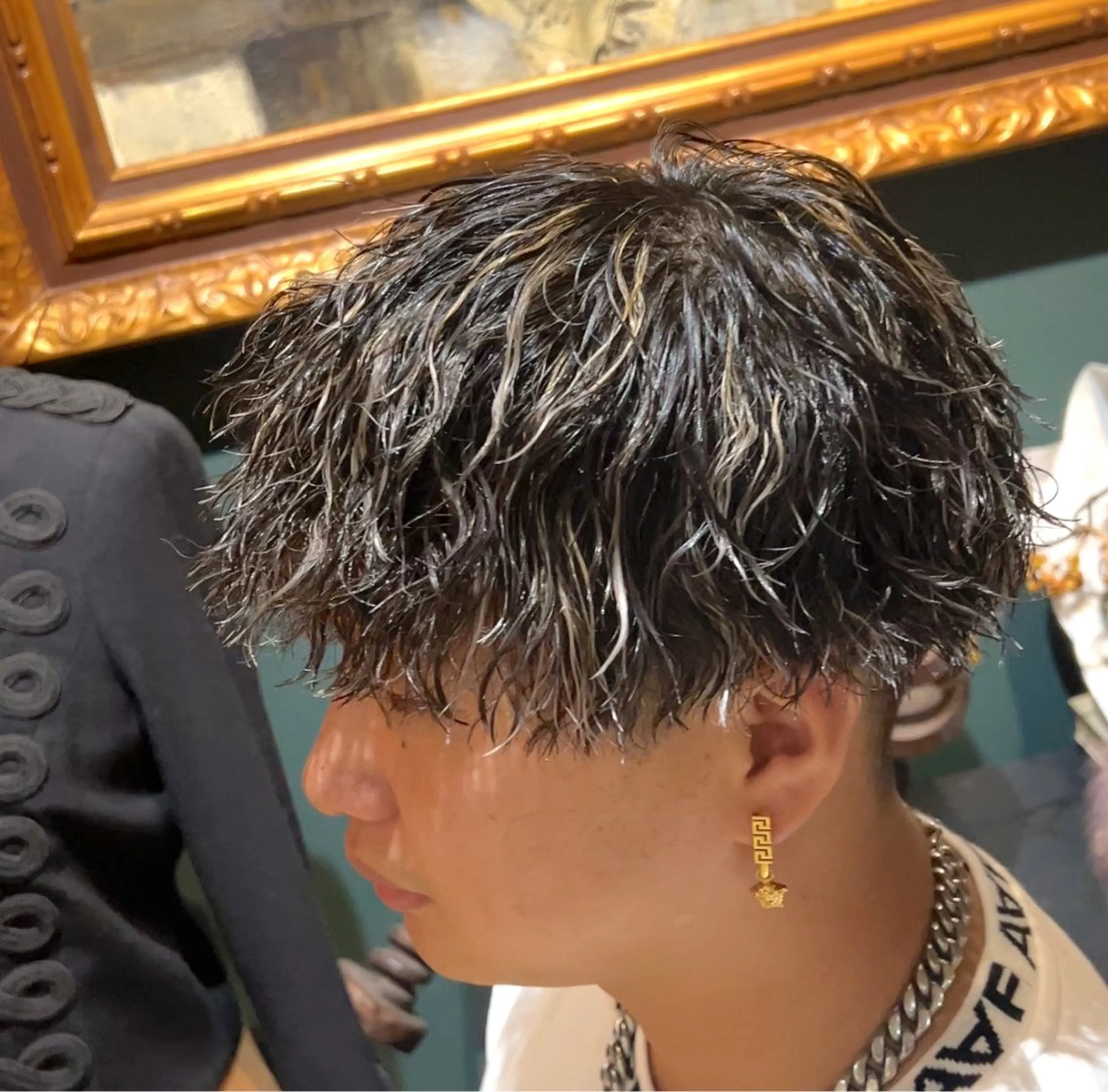 パーマ メンズ メンズパーマ眉毛 特化アユム🔥のヘアスタイル