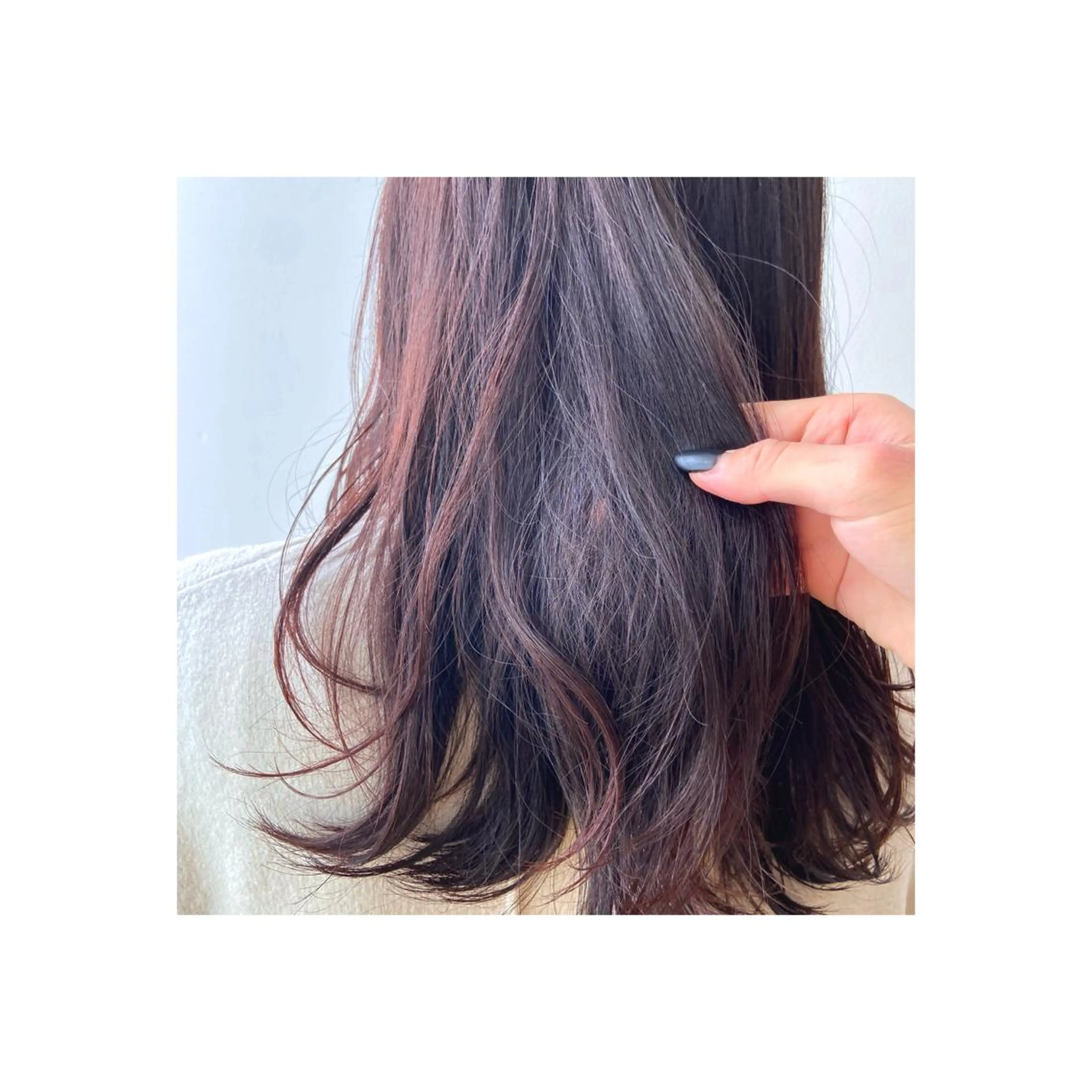 セミロング ヘアカラー 棚橋 光海のヘアスタイル