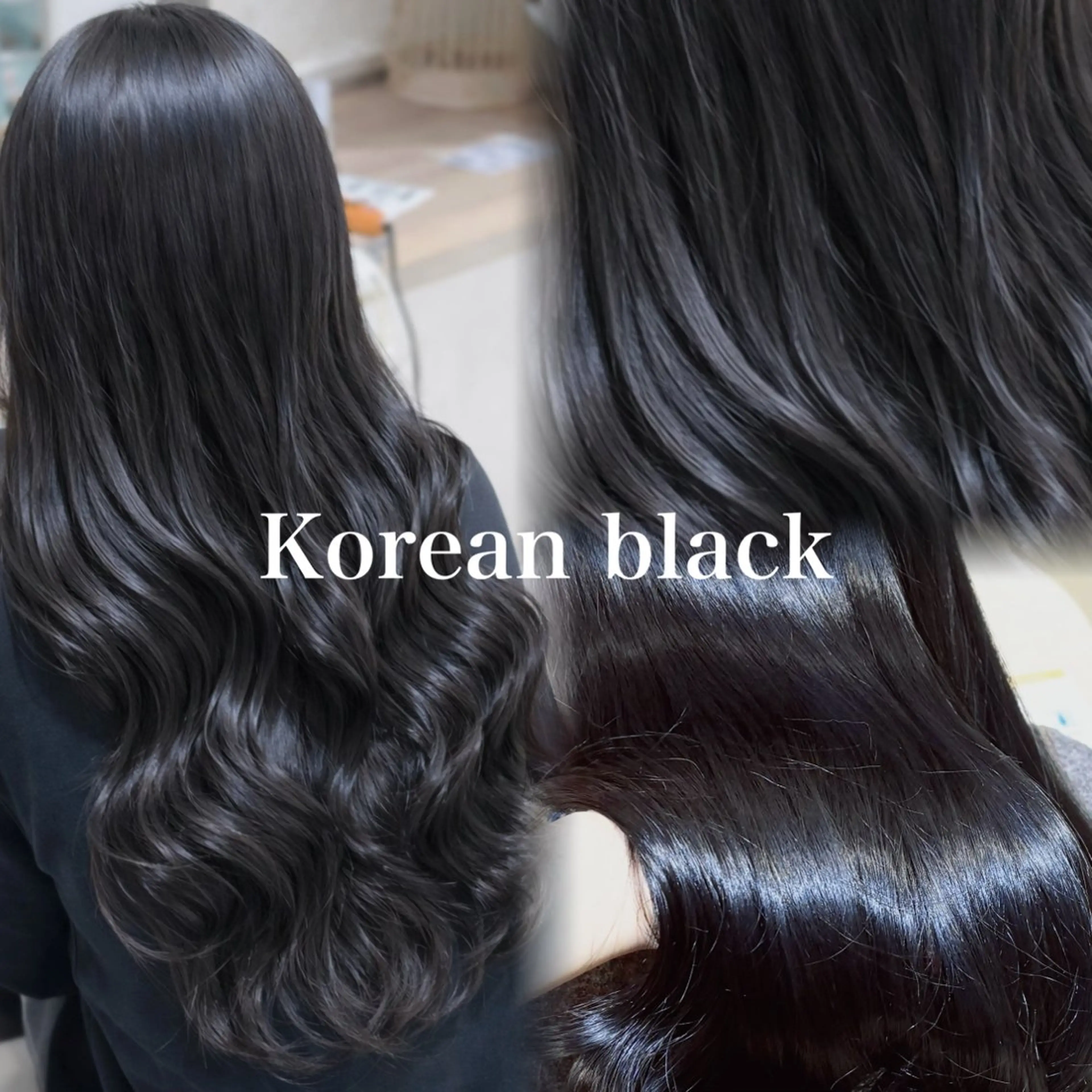 カラー 黒髪 ヘアカラー 大宮/韓国ヘア/ yuzuki🌙のヘアスタイル