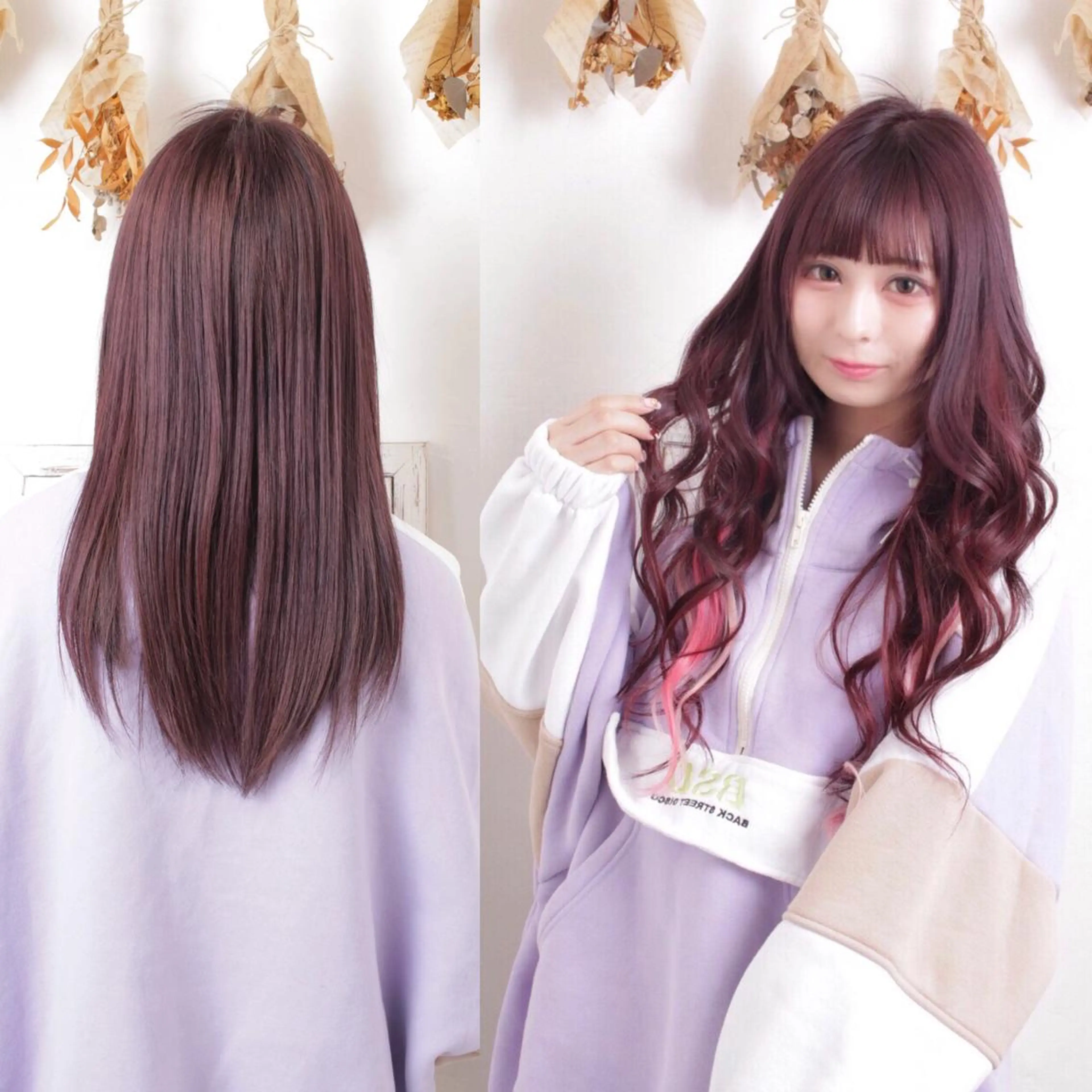ロング カラー パーマ ヘアアレンジ エクステ 推し活専用 【派手髪】飯野ゆかりのヘアスタイル