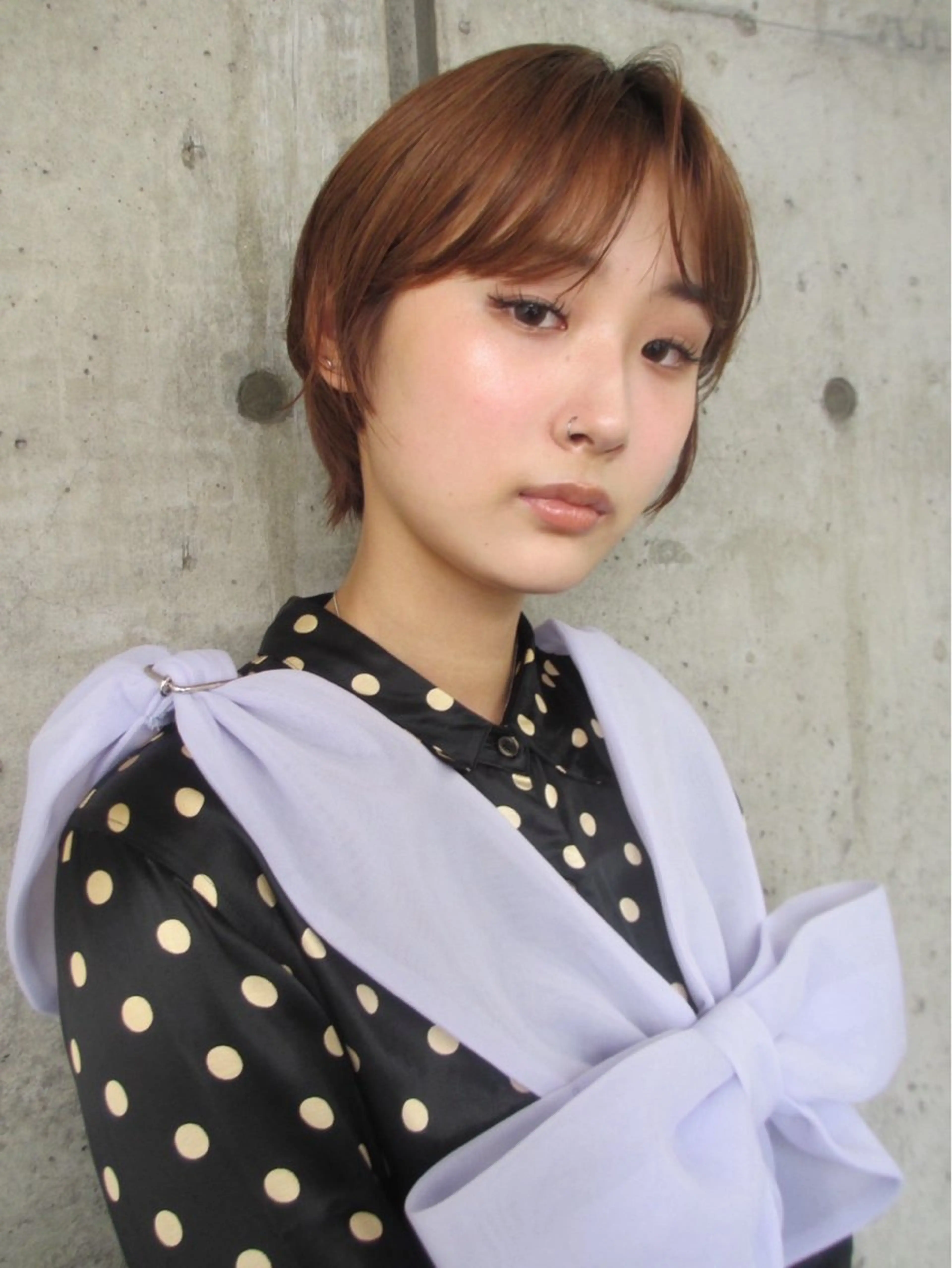 ショート カラー tarte所属・地毛風ストレート🫧 ／艶カラー／イズミのヘアスタイル