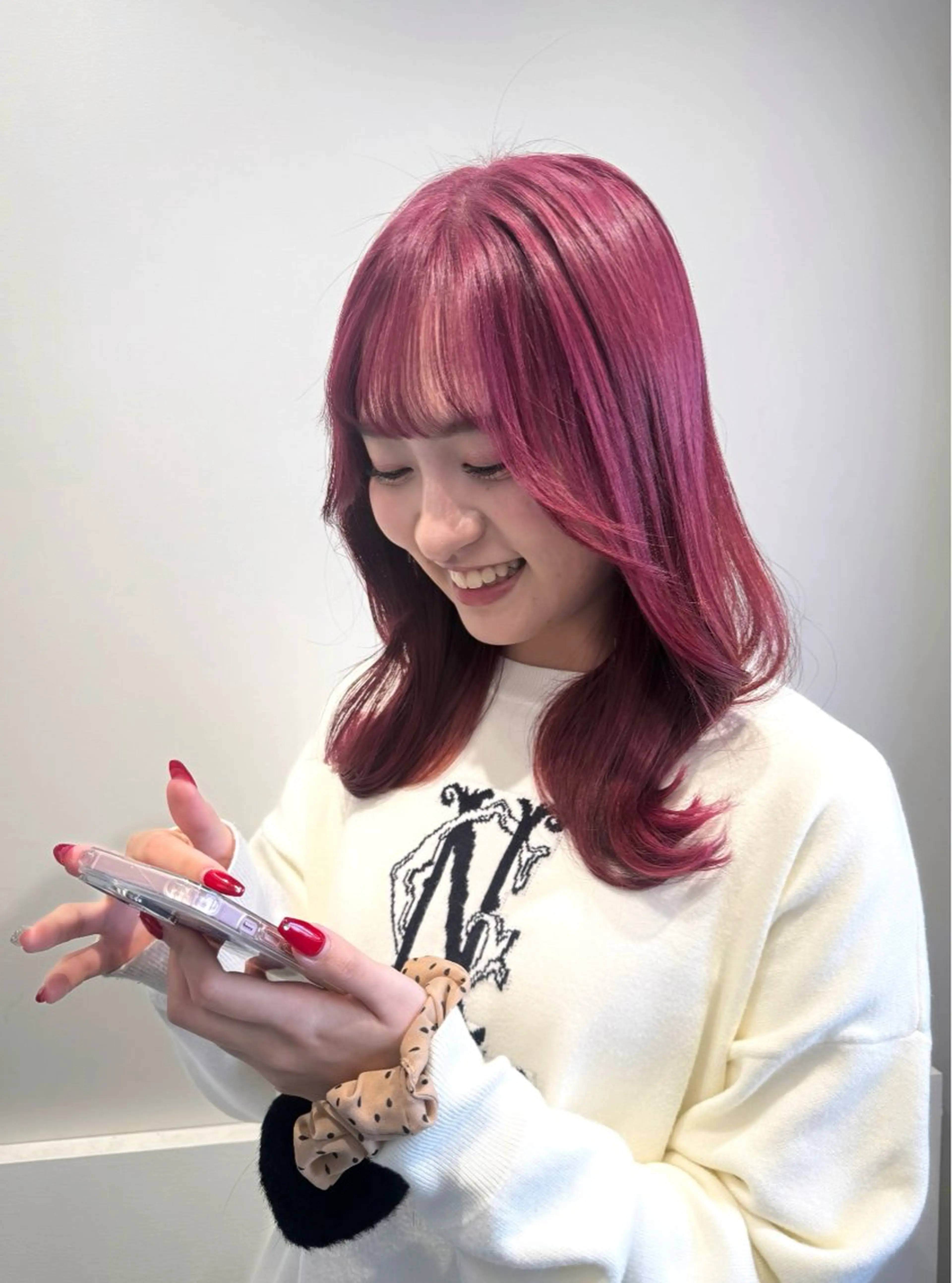 ❄️髪質改善❄️ケアカラー剤でのwカラー💫似合わせカット&オリジナルトリートメント付き💍の写真