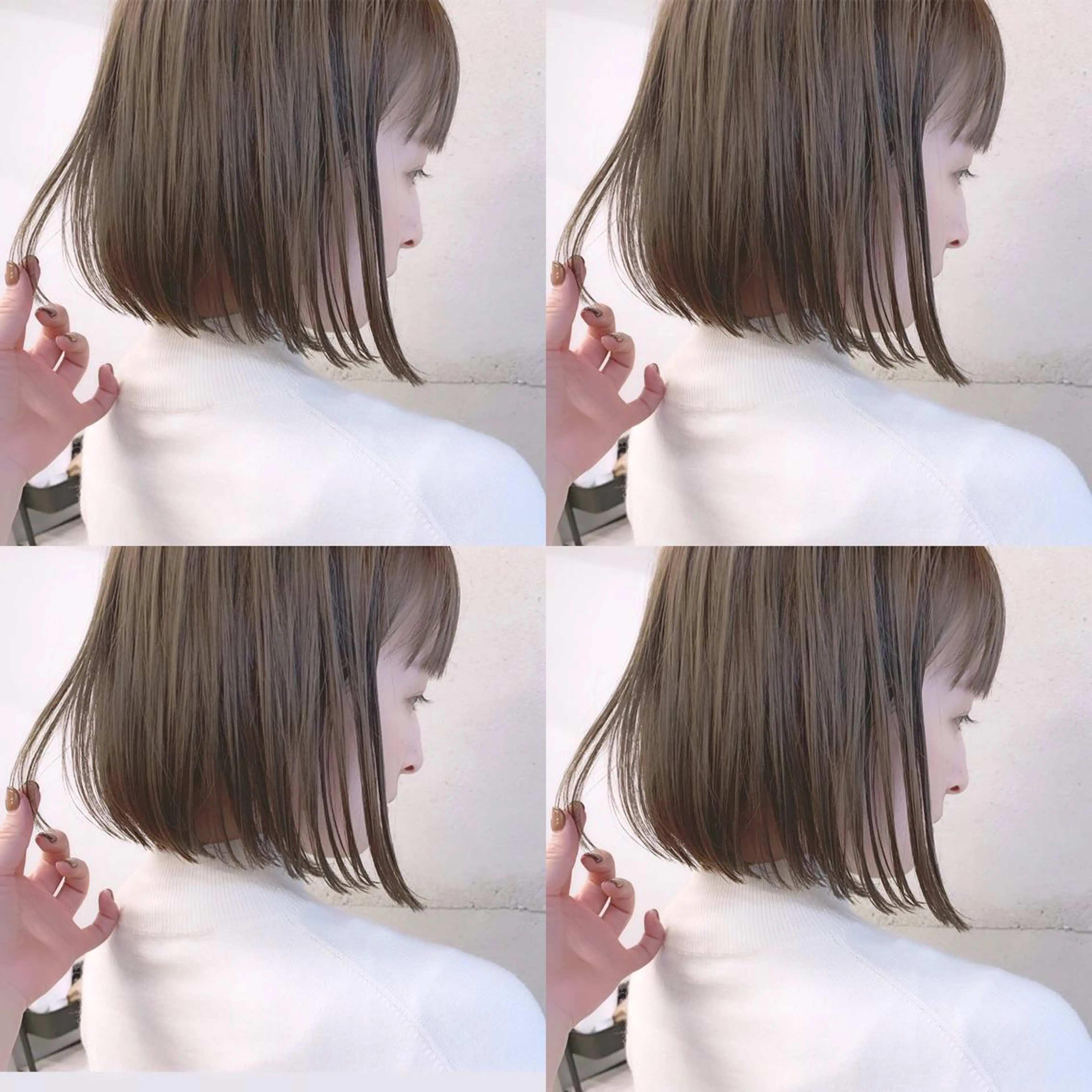 ショート 透明感/オリーブ/ グレージュ/YUKAのヘアスタイル