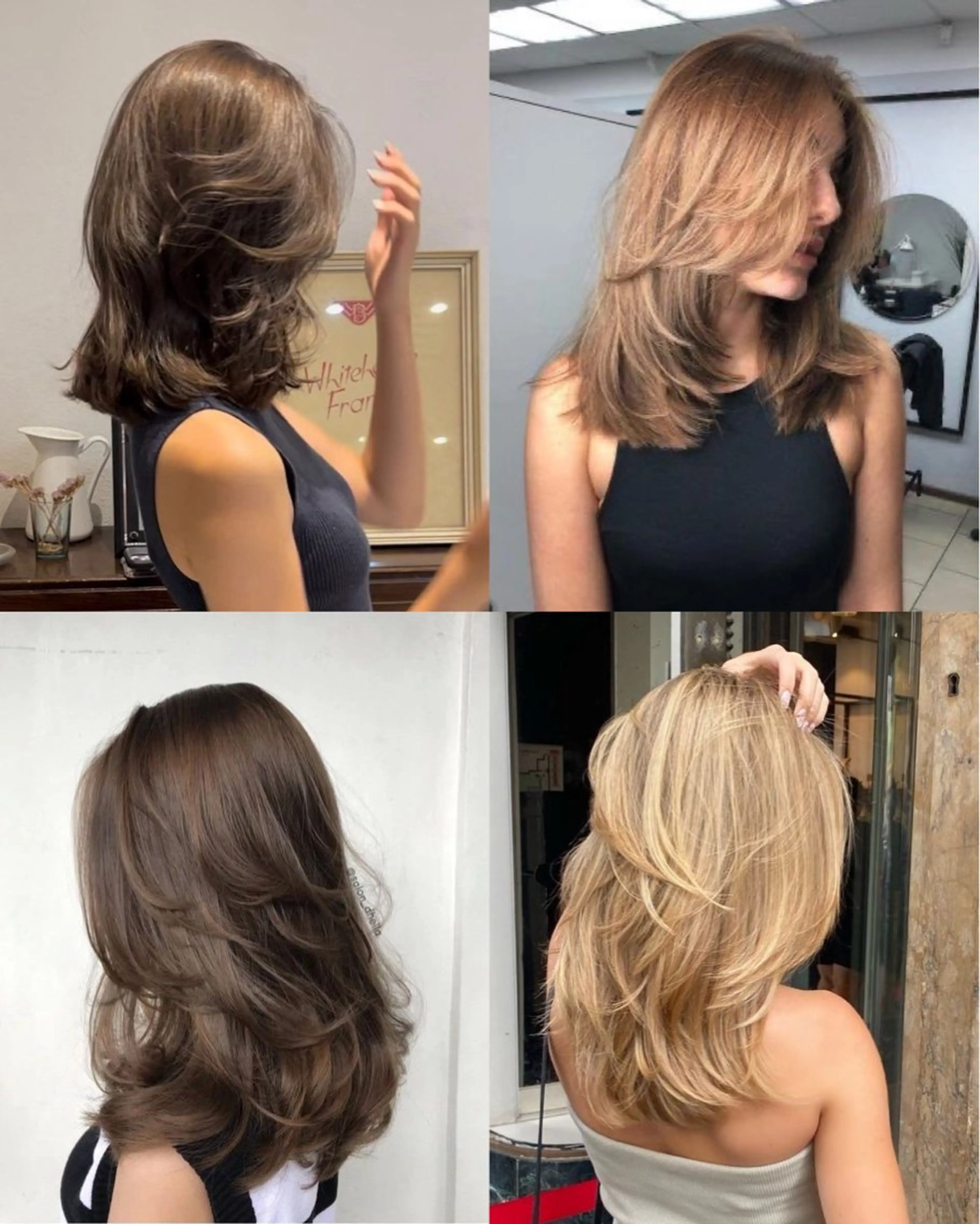 ミディアム レイヤーカット rina/無料 レイヤーカット/上野のヘアスタイル