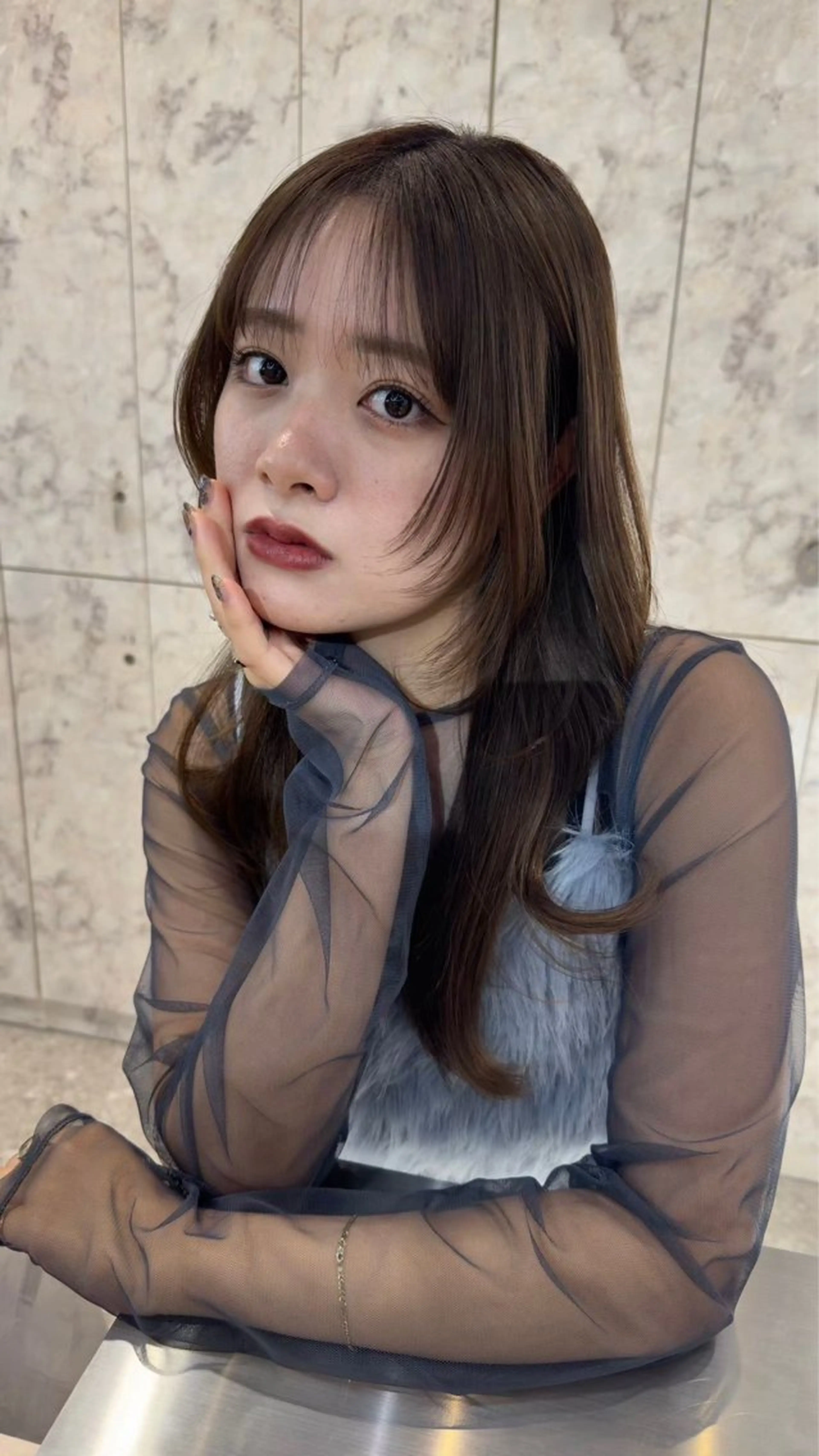 ロング カット ヘアカラー トリートメント Hello by Sea所属・髪質改善/縮毛矯正 /レイヤー/宮崎直弥のヘアスタイル