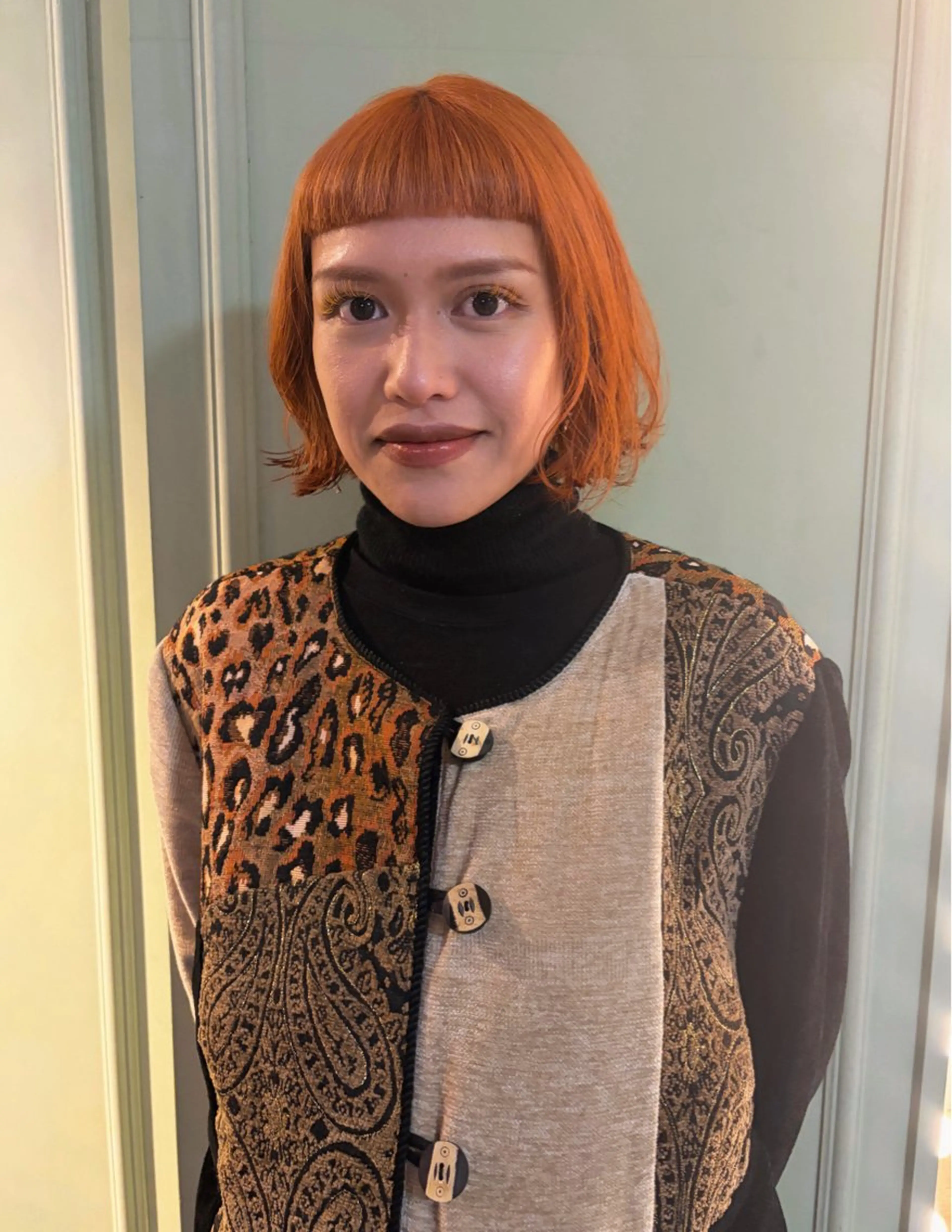 ショート オン眉 カット トリートメント 松本 雪愛のヘアスタイル