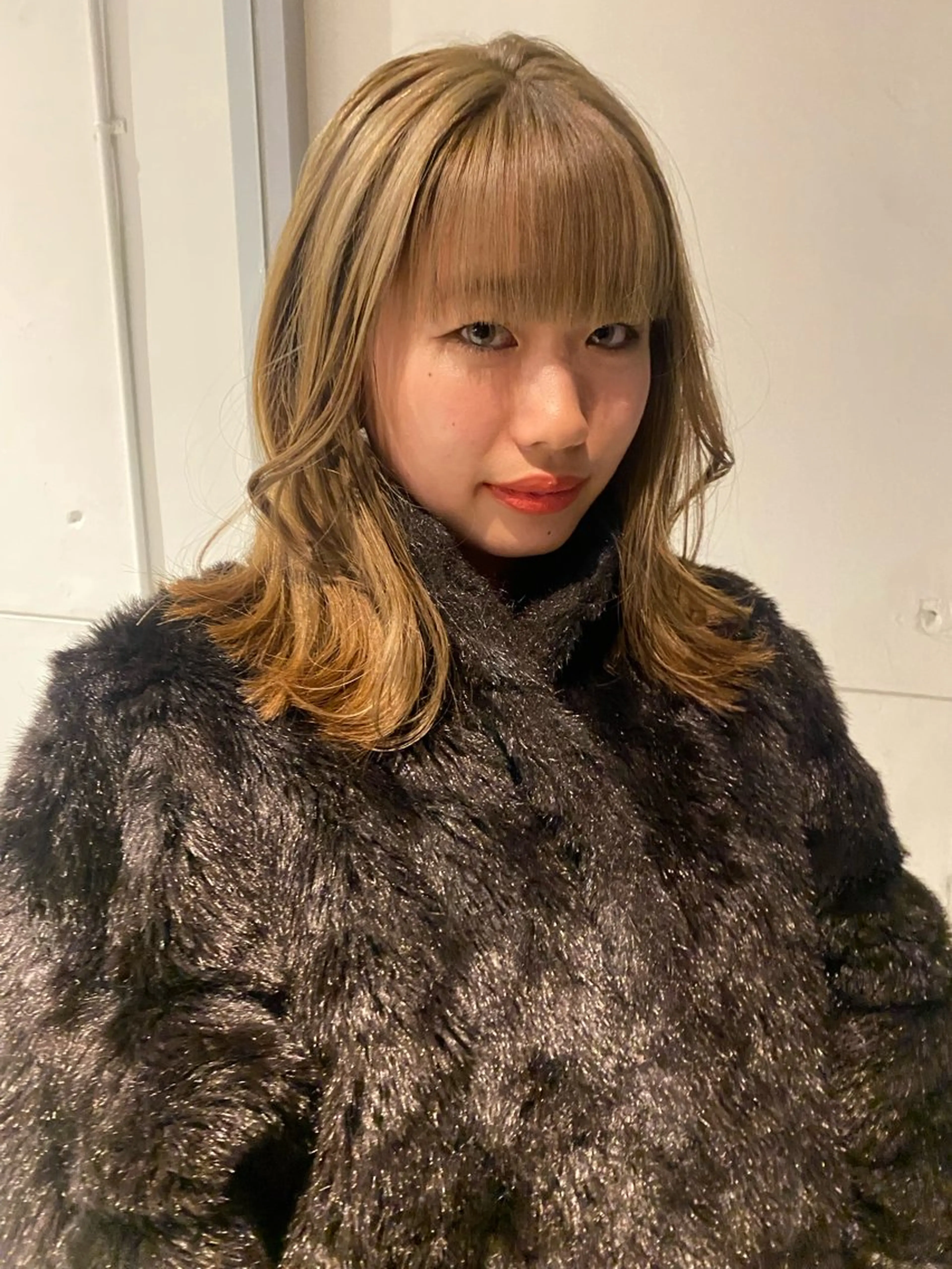 セミロング カラー レイヤーカット/ ダブルカラーサクライのヘアスタイル