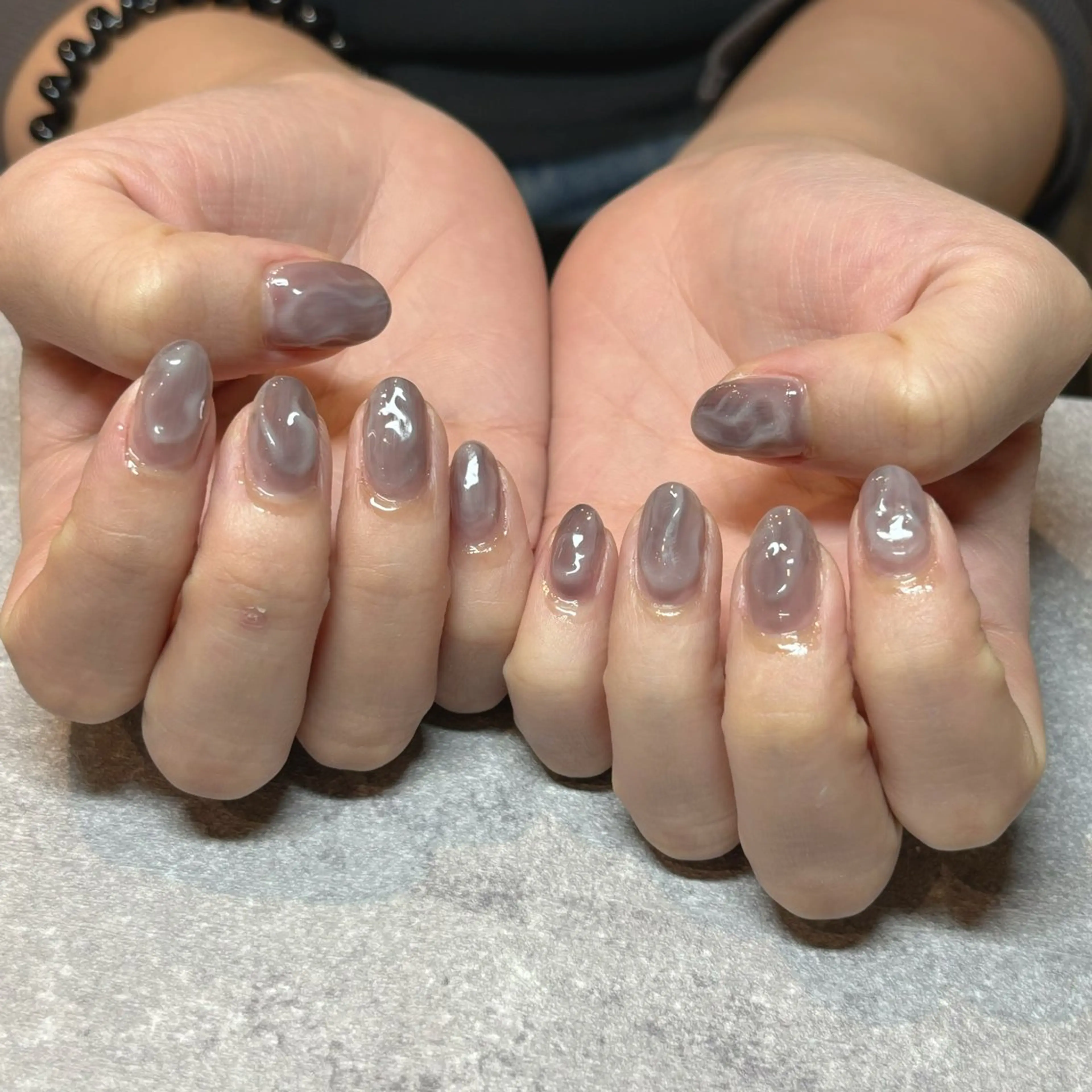 ネイル アートネイル クリアネイル ニュアンスネイル ぷっくりネイル cologne nail所属・HAGIHARA MANAのネイルデザイン