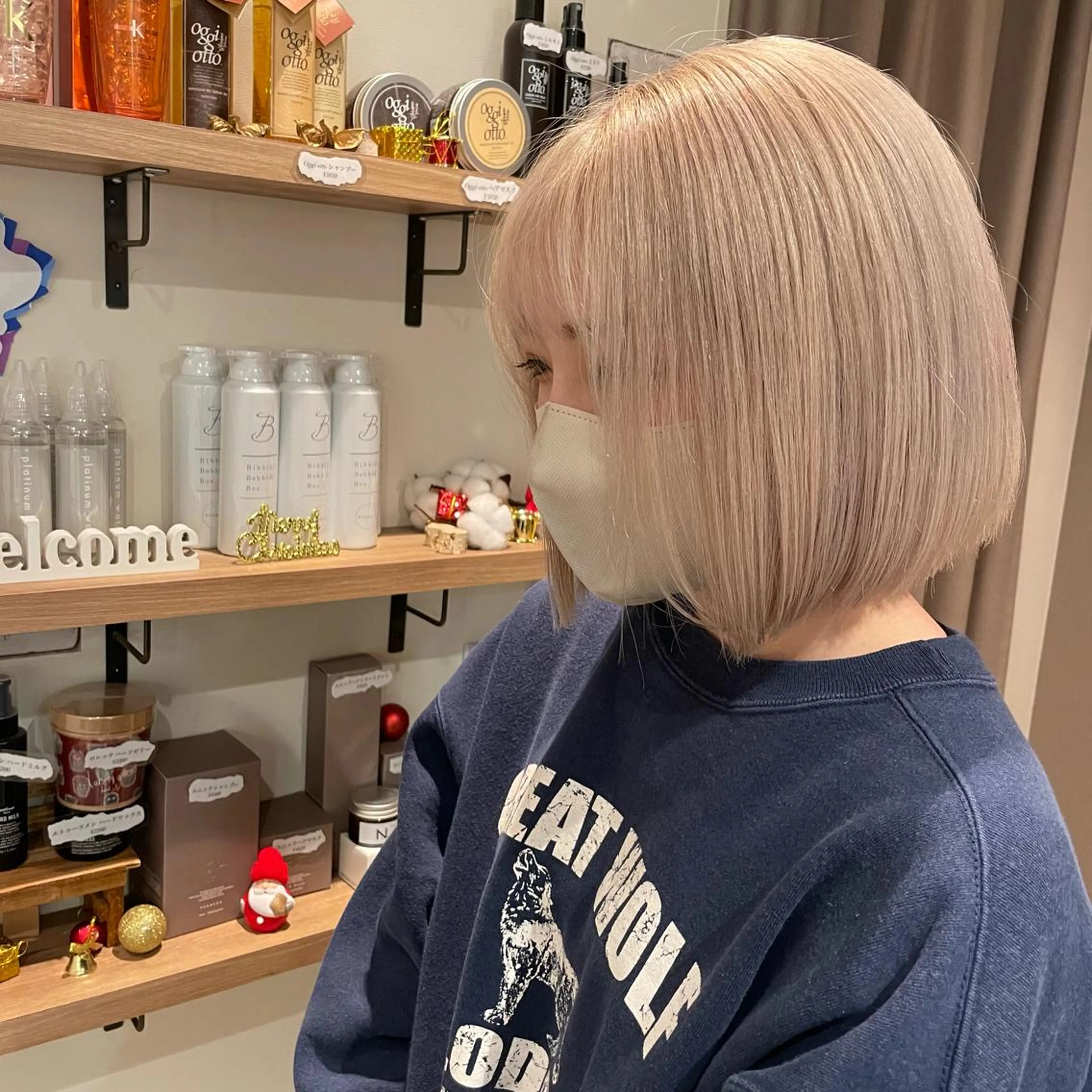 ショート カラー ヘアカラー 大人可愛い/レイヤー /ブリーチ/溝口誠二のヘアスタイル