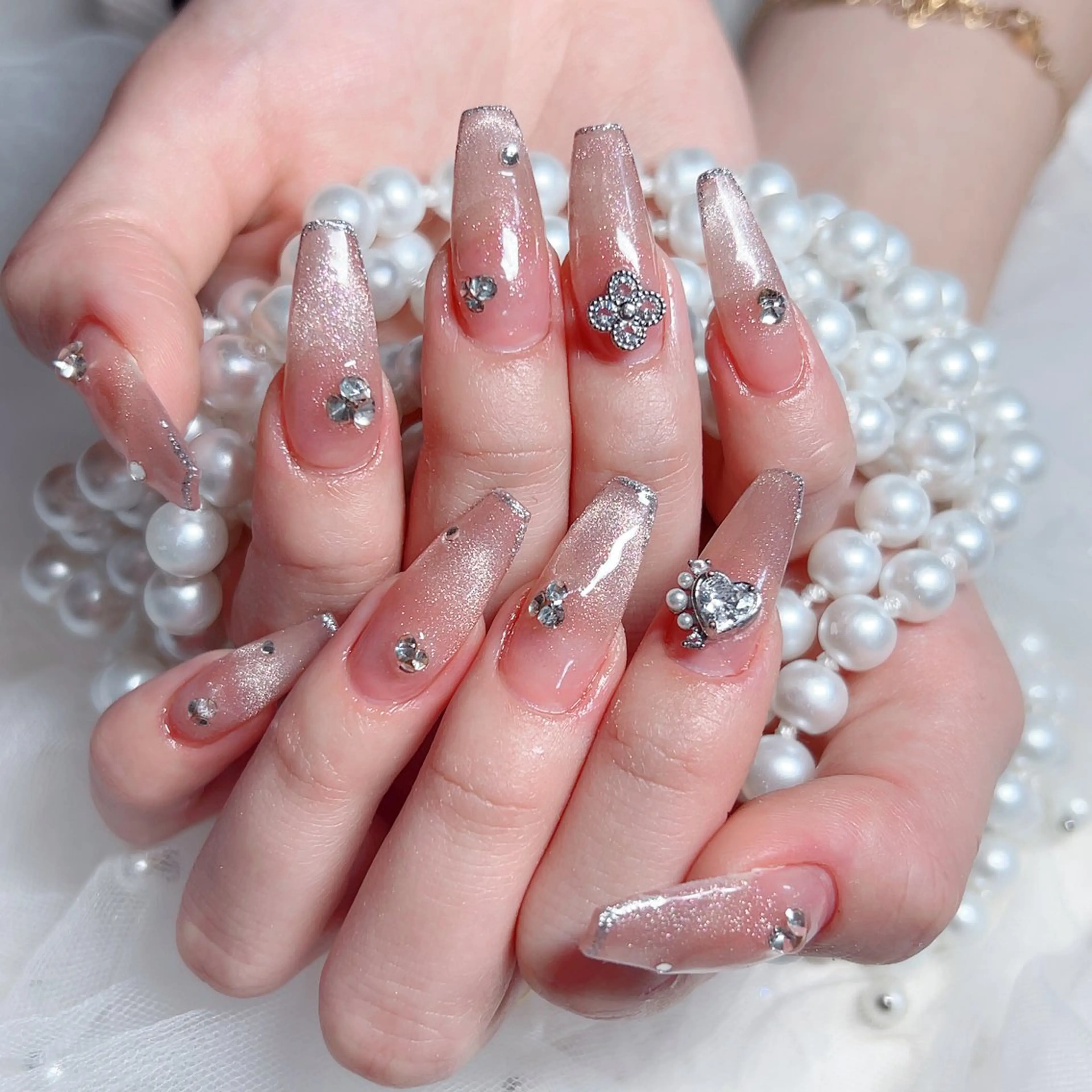 ネイル ハンドネイル M🌷nail 長さだし専門店のネイルデザイン