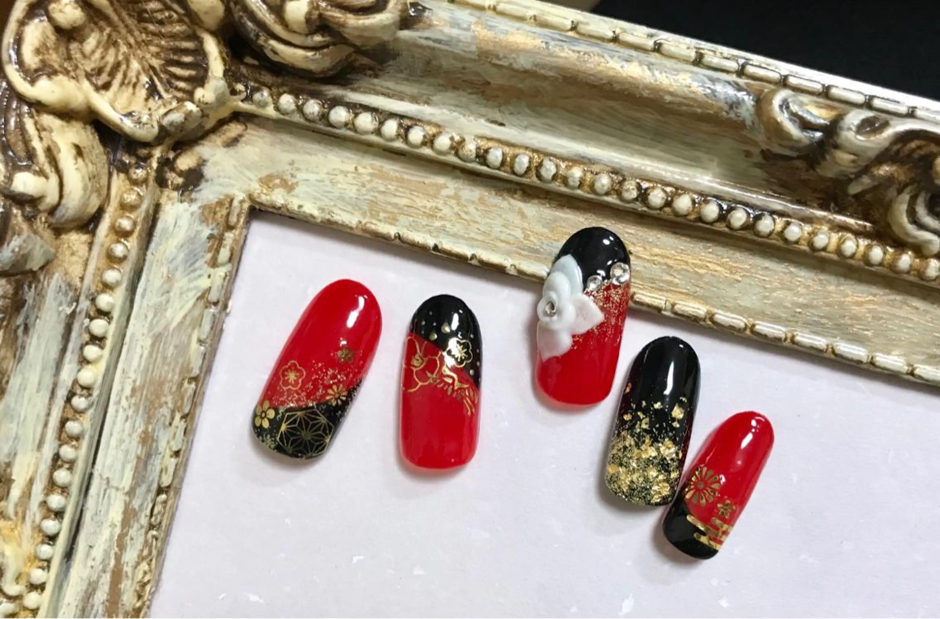 ネイル 成人式 'mm所属・'mm  (ミリ) ＭＡＮＡＭＩのネイルデザイン