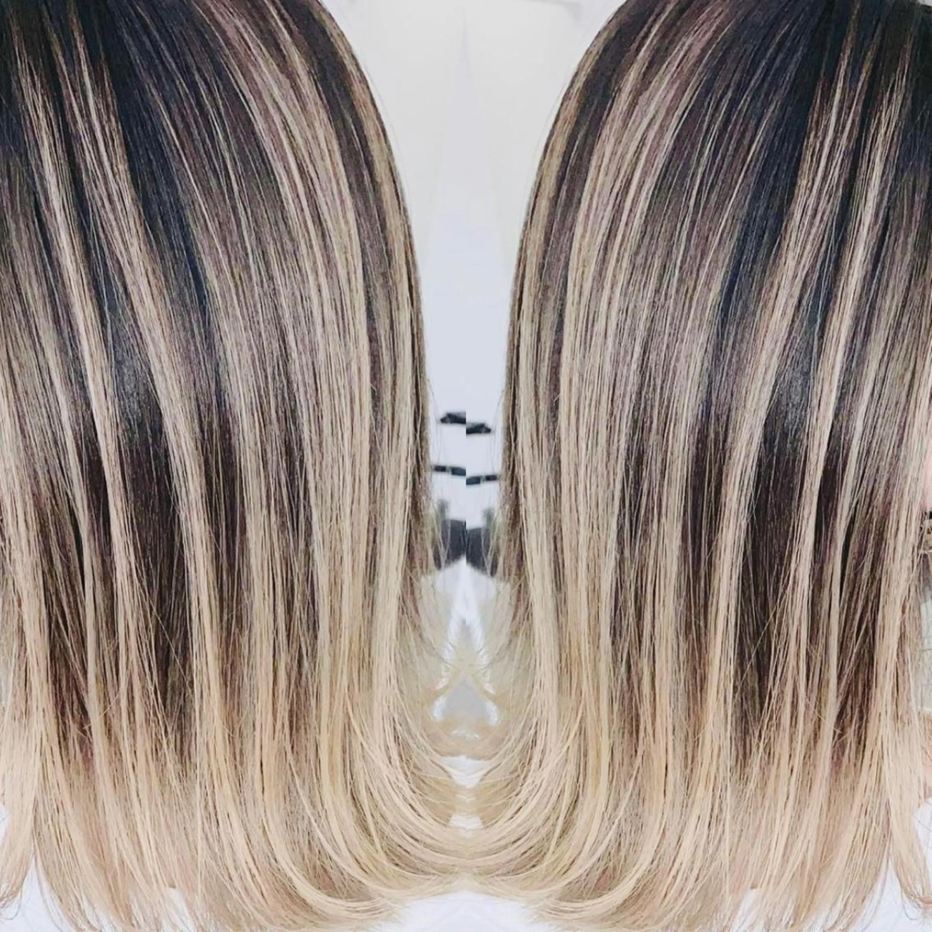 ミディアム カラー ショートボブ縮毛矯正 髪質改善のプロ山道潤のヘアスタイル