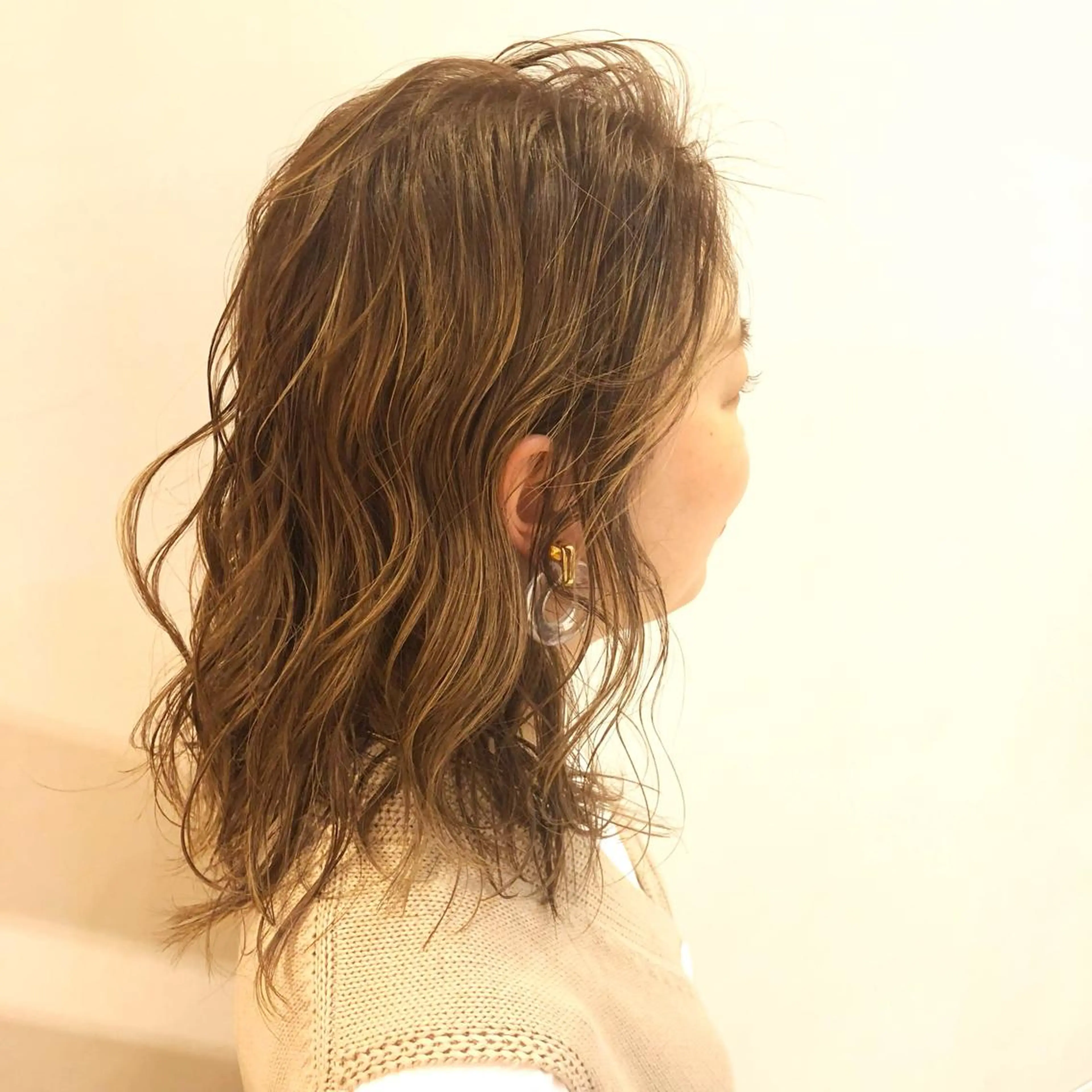 ミディアム CHIHO💚羽エク /マツエクのヘアスタイル