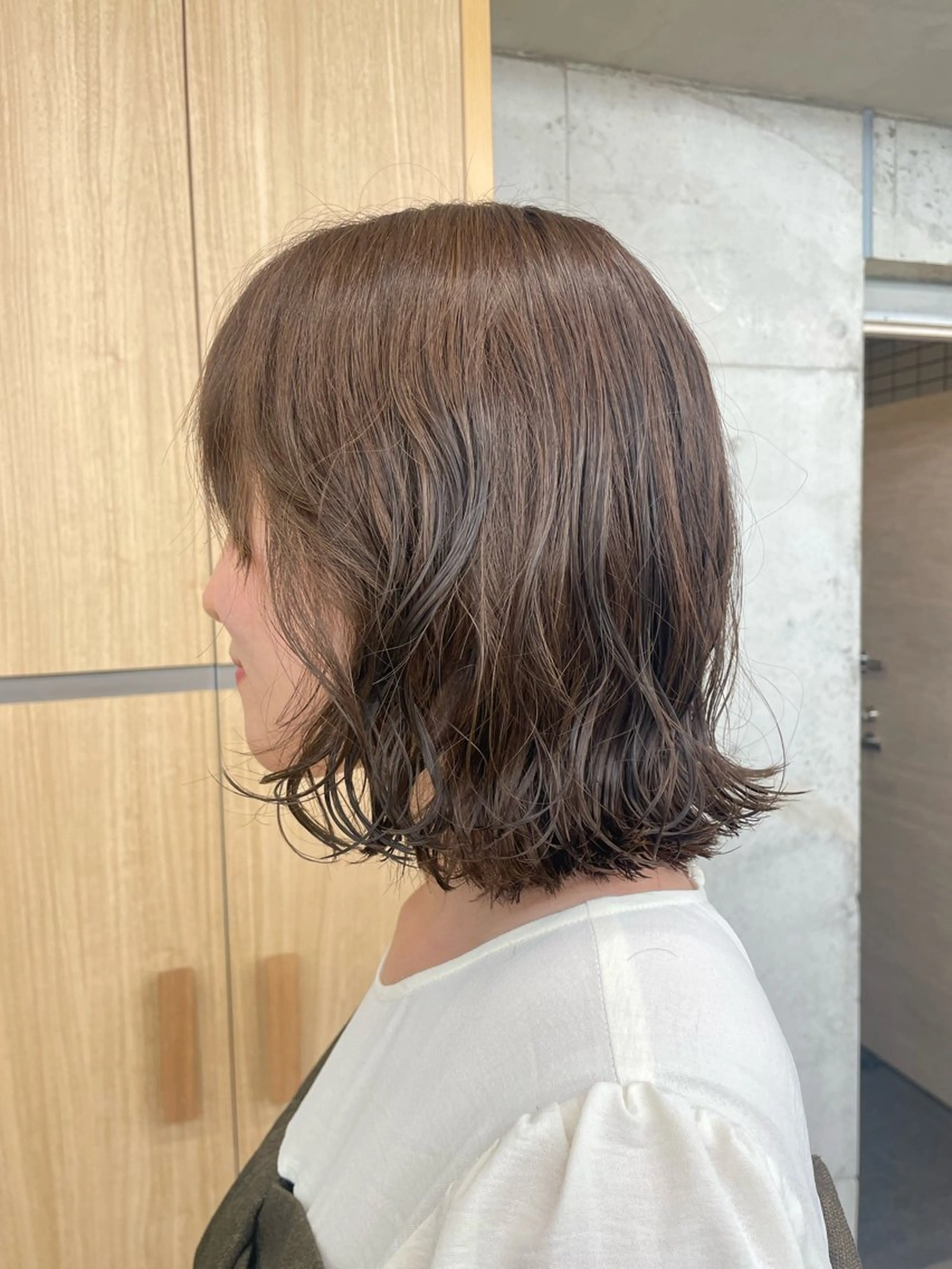 ミディアム カラー パーマ カット ヘアカラー パーマ トリートメント Toiro 横浜所属・🎀レイヤー/パーマ カラー/ai🎀のヘアスタイル