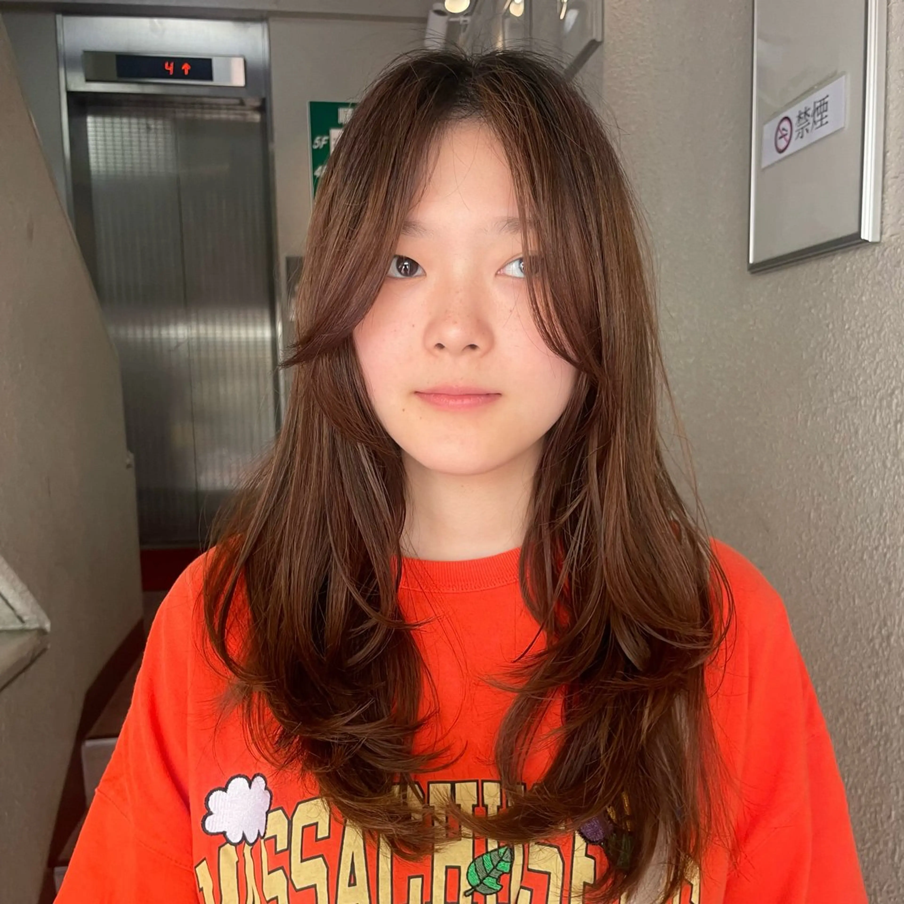 ロング カット こいき/ブラウン・ 暖色/艶カラー🎀✨のヘアスタイル